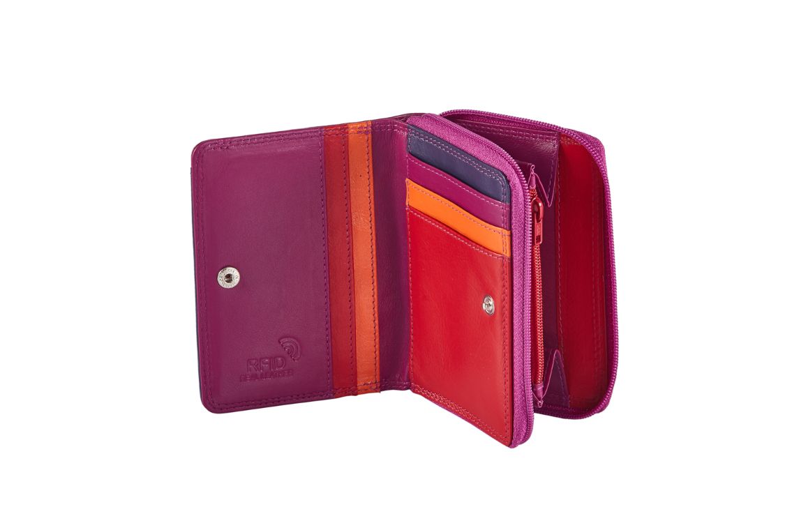 Nice Nappa Leather Multi-Colored Wallet