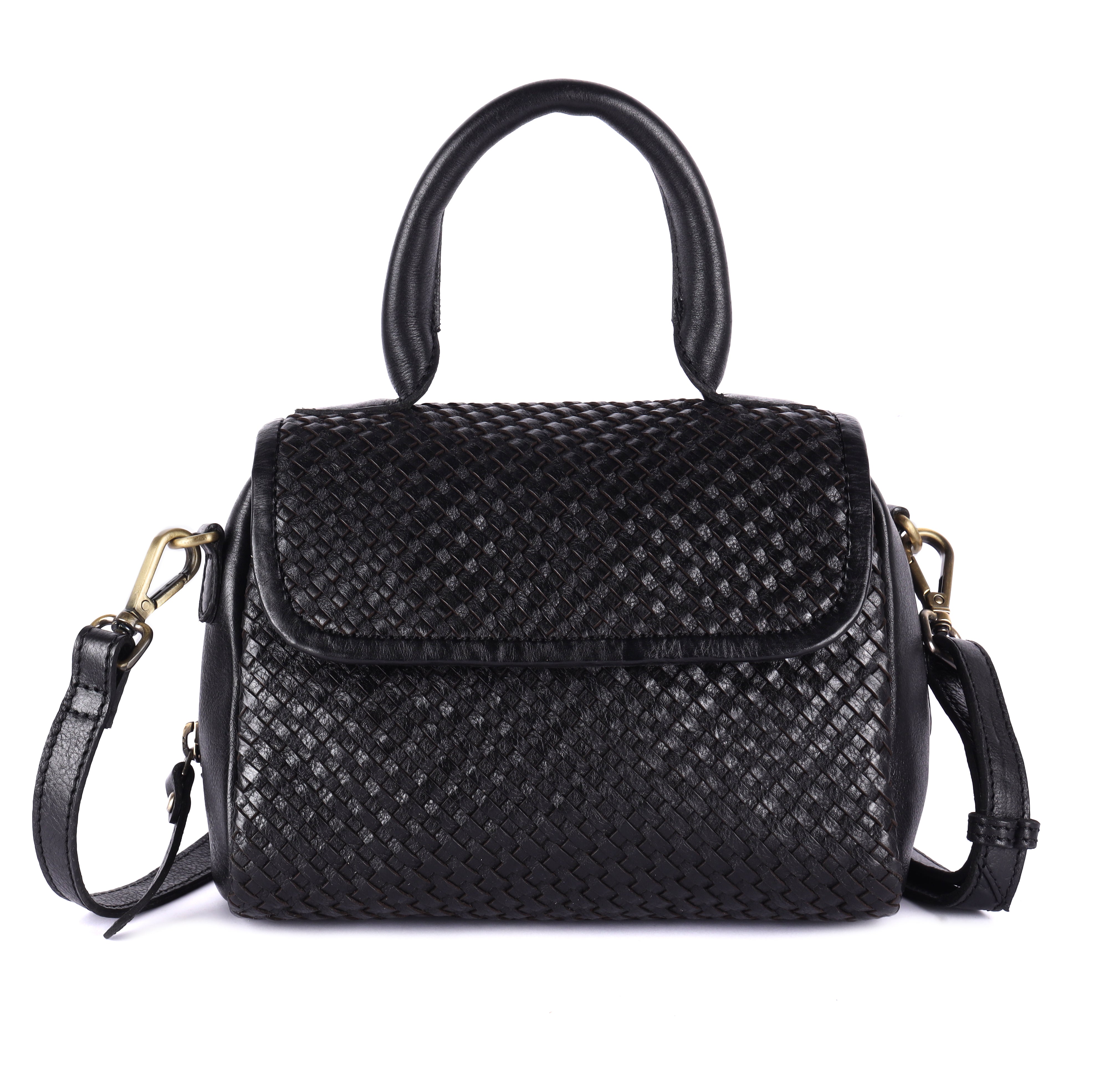 Ginevra Washed Leather Handbag
