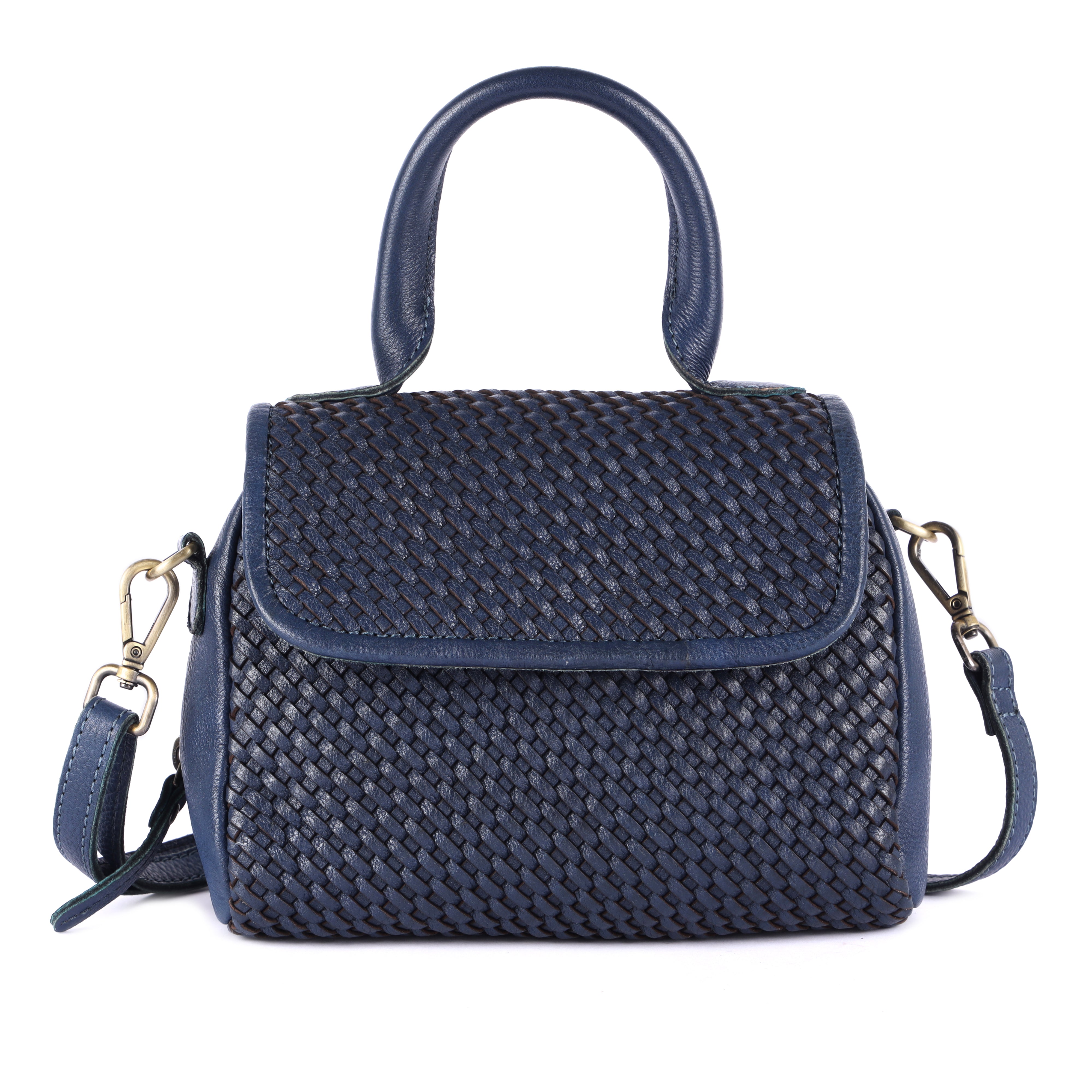 Ginevra Washed Leather Handbag