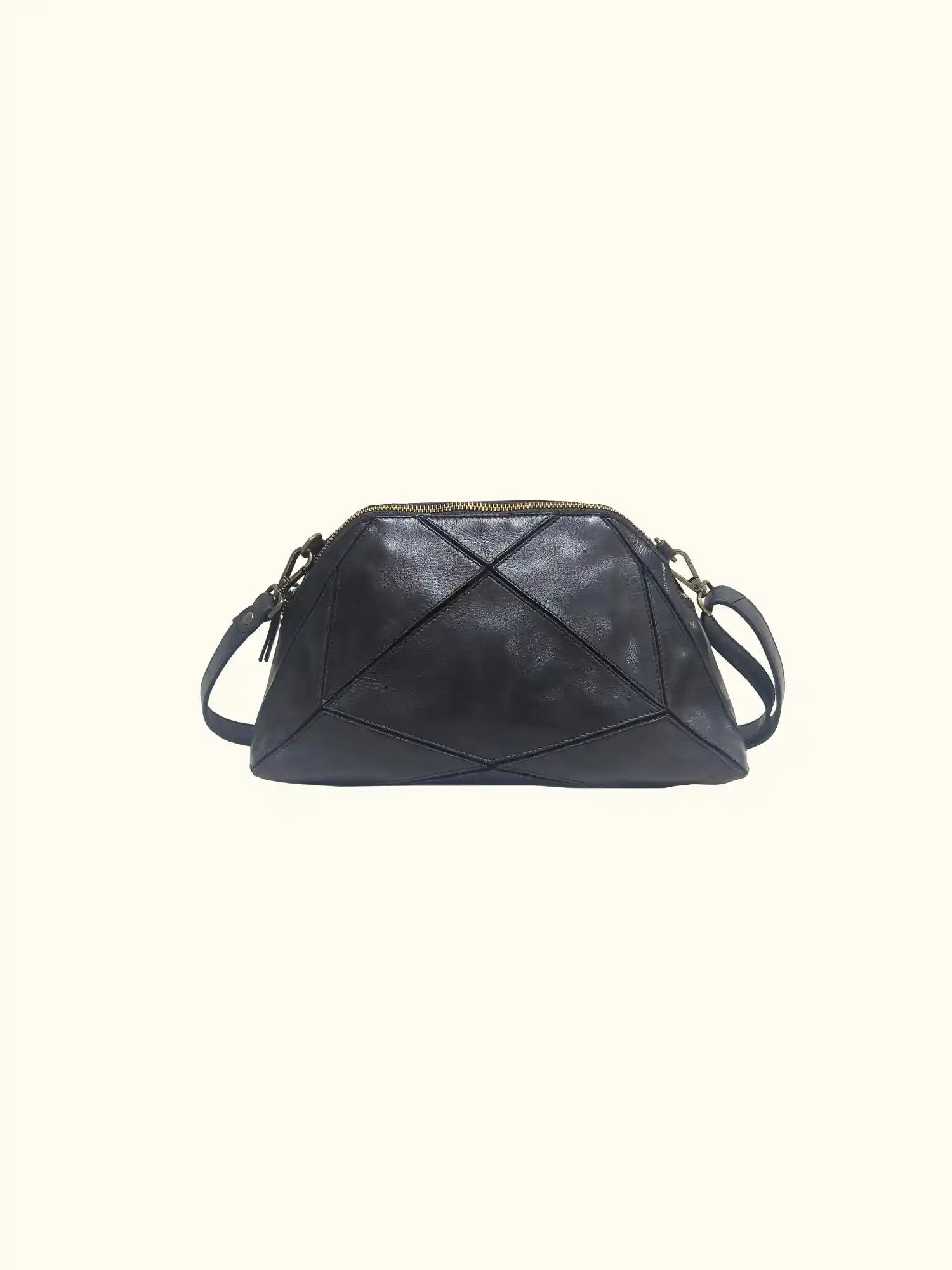 Bianca Washed Leather Shoulder Bag
