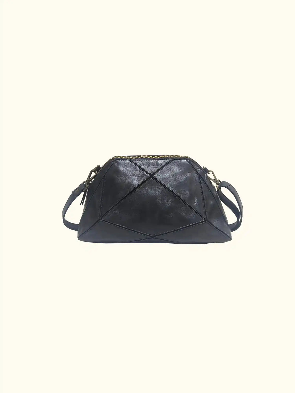 Bianca Washed Leather Shoulder Bag