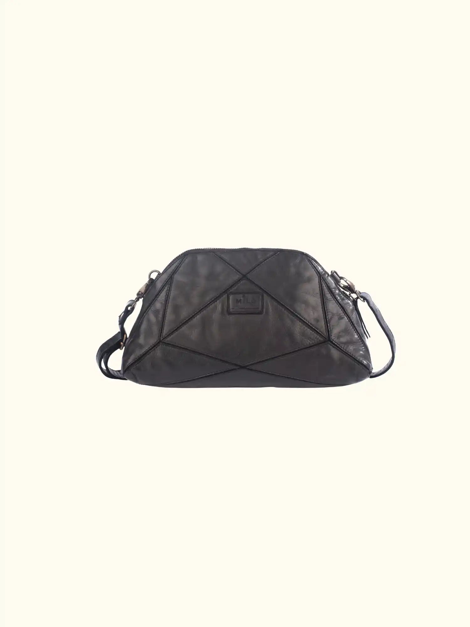 Bianca Washed Leather Shoulder Bag