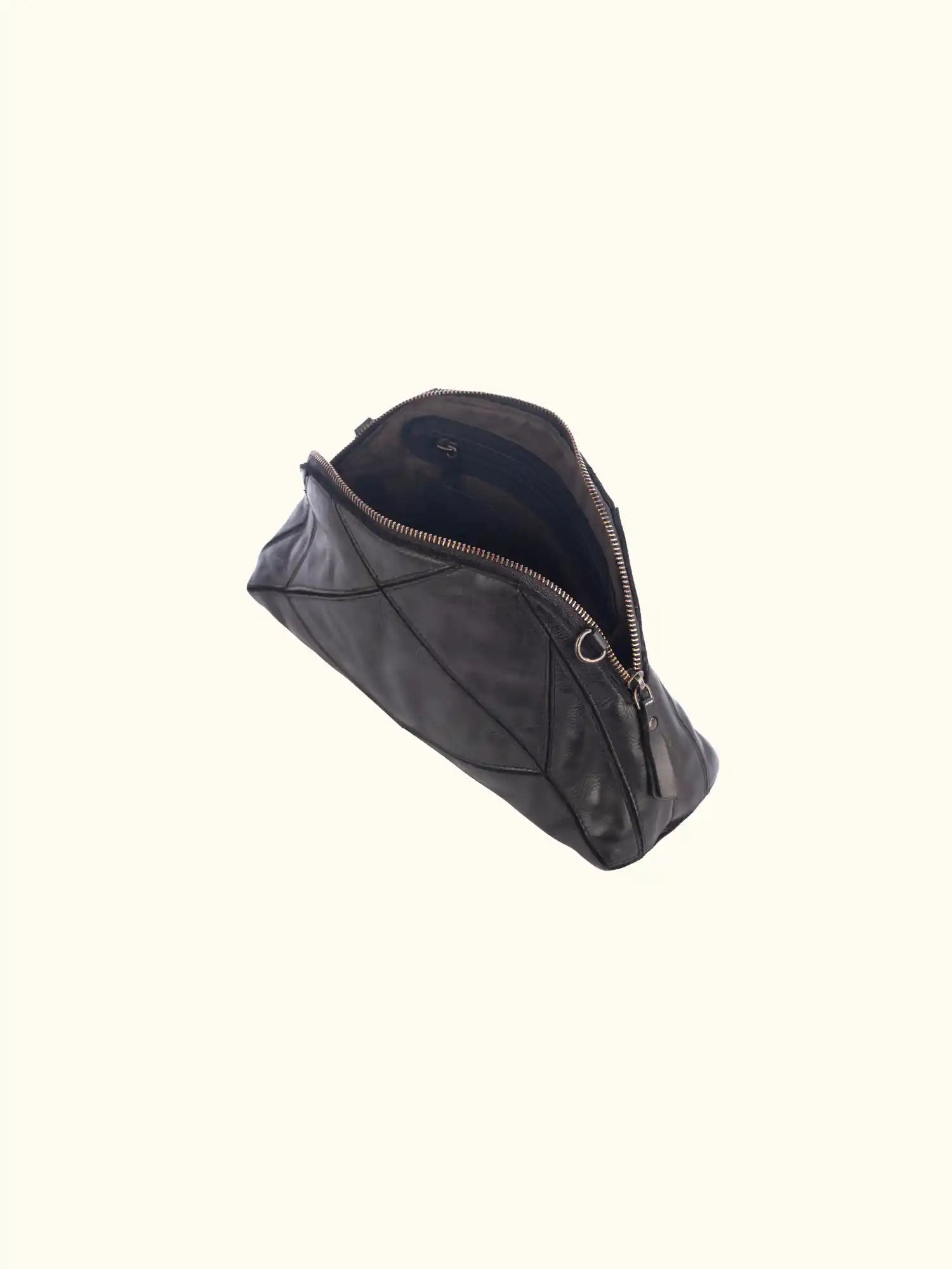 Bianca Washed Leather Shoulder Bag
