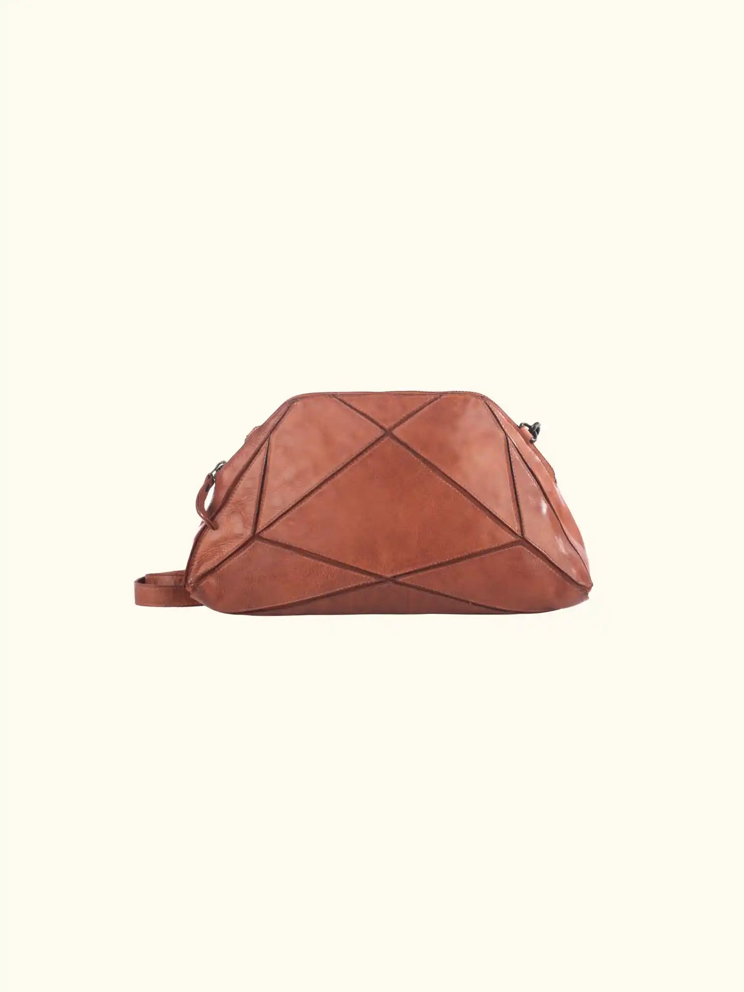 Bianca Washed Leather Shoulder Bag