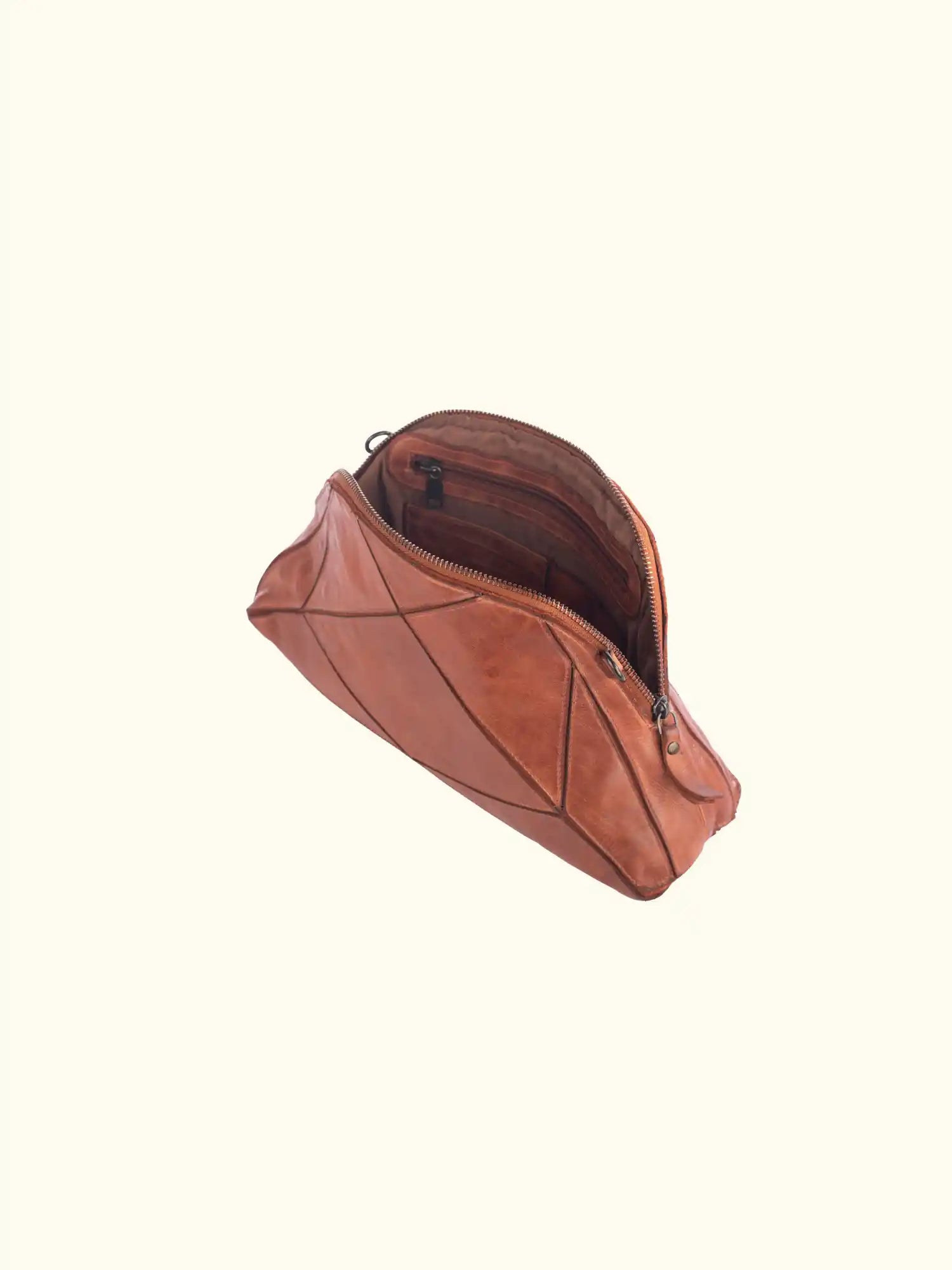 Bianca Washed Leather Shoulder Bag