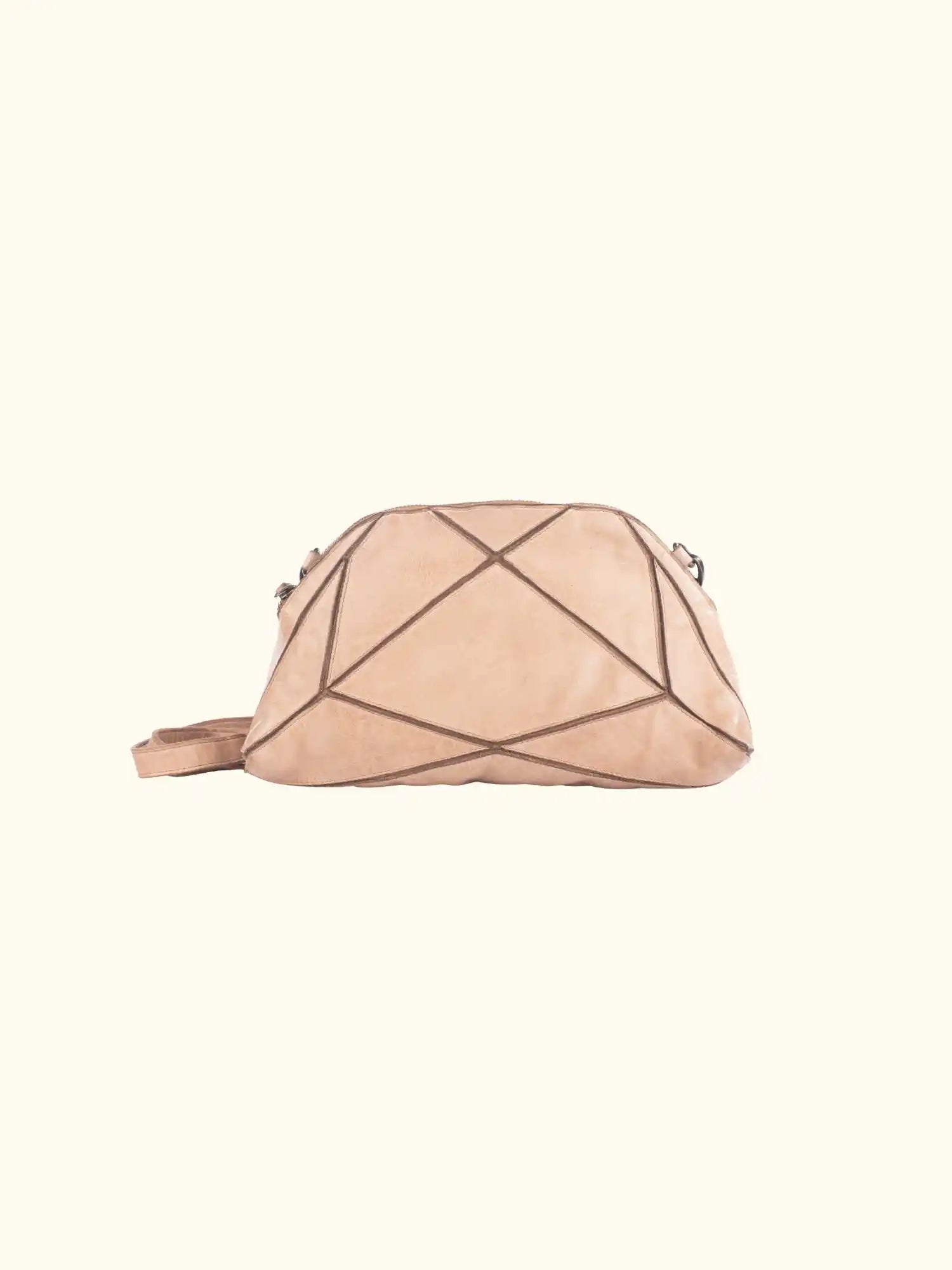 Bianca Washed Leather Shoulder Bag