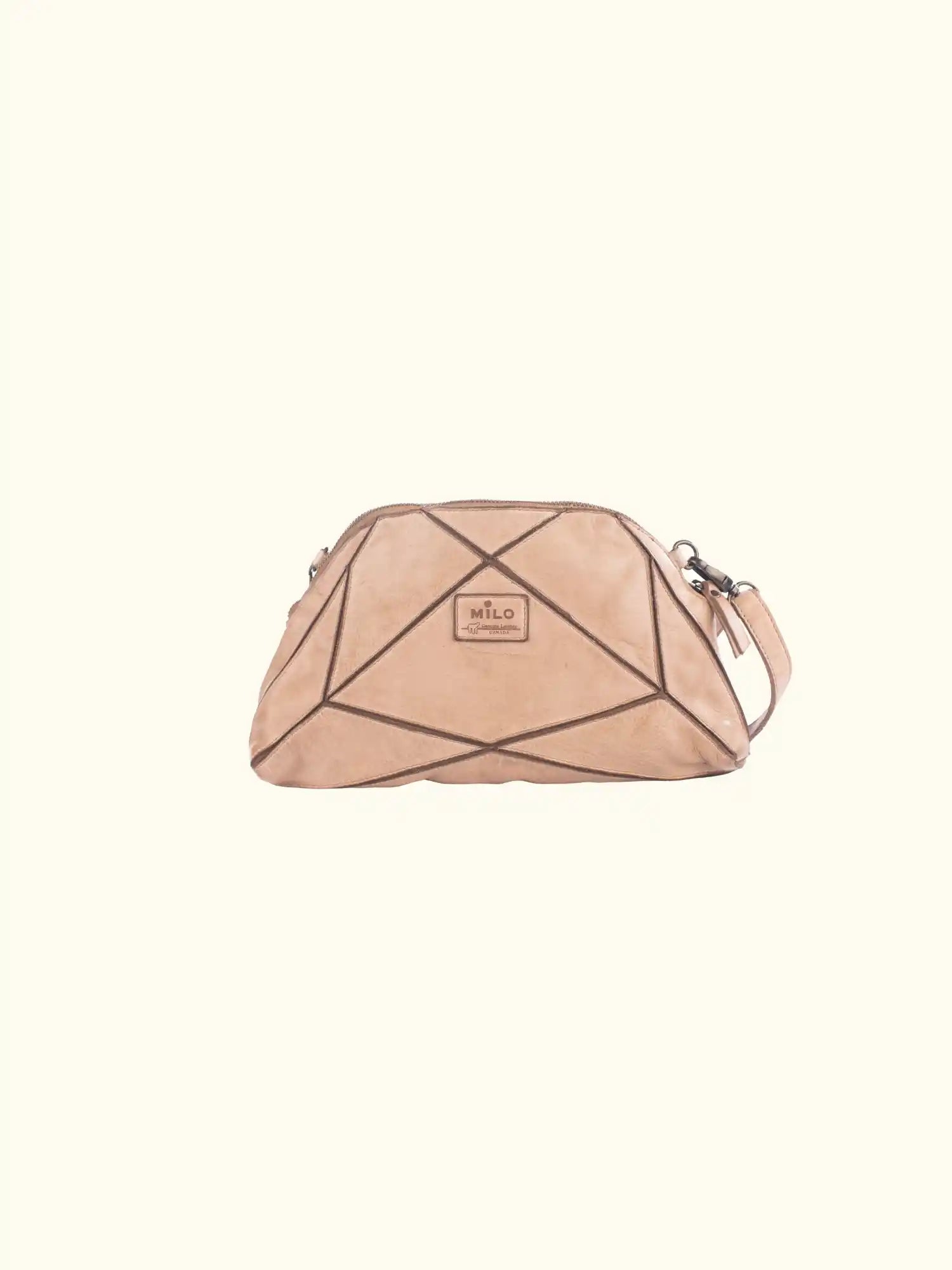 Bianca Washed Leather Shoulder Bag