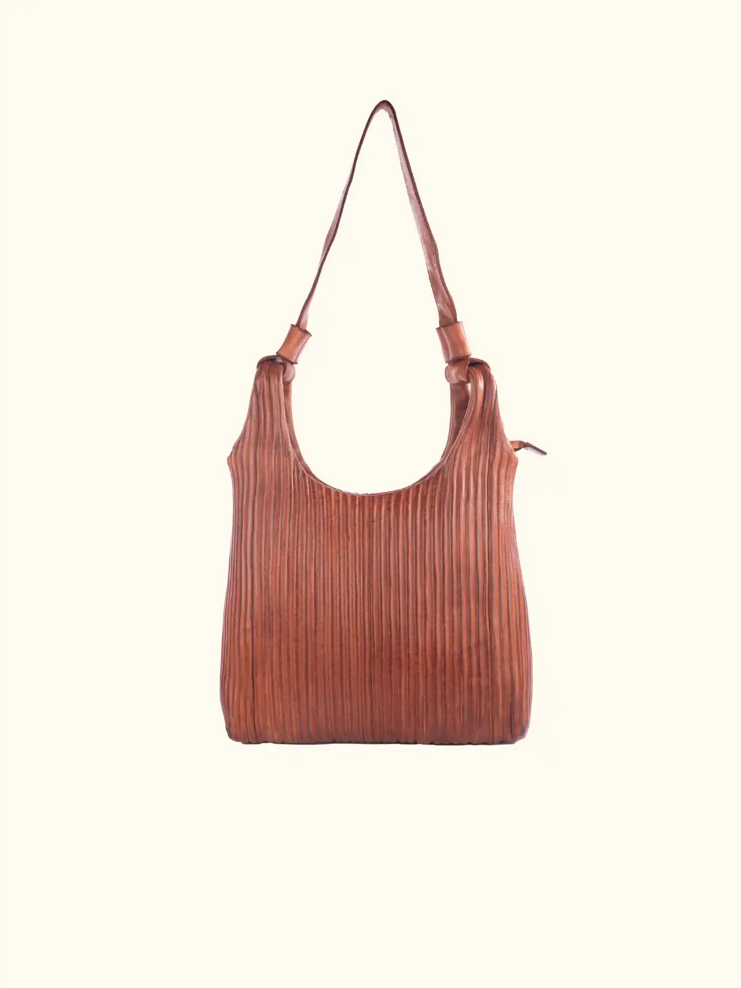 Camilla Washed Leather Shoulder Bag