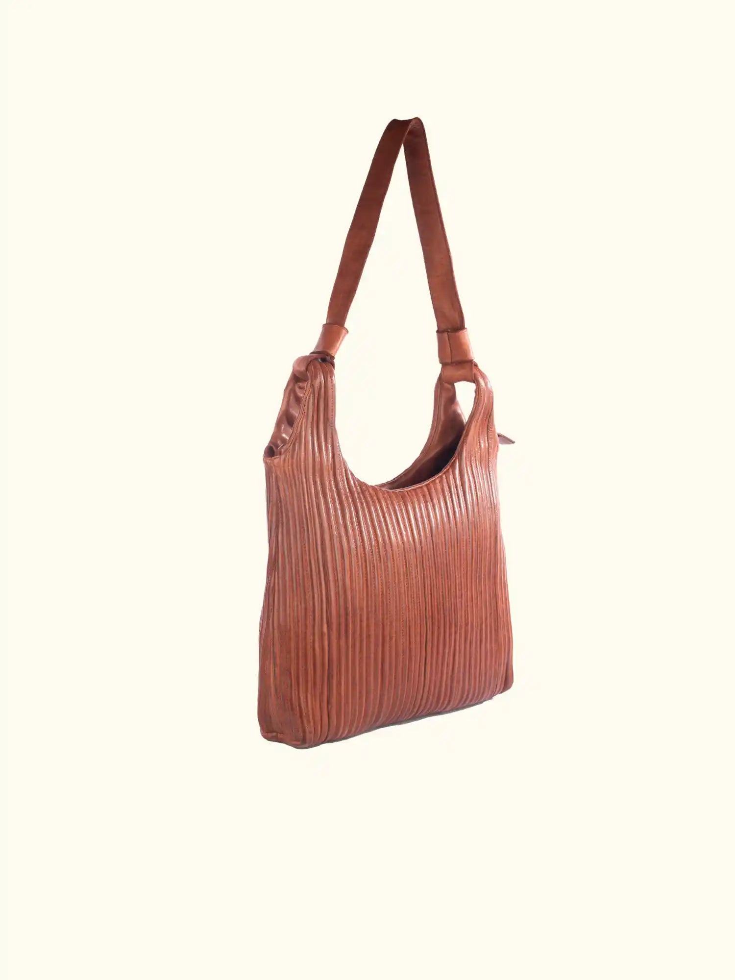 Camilla Washed Leather Shoulder Bag