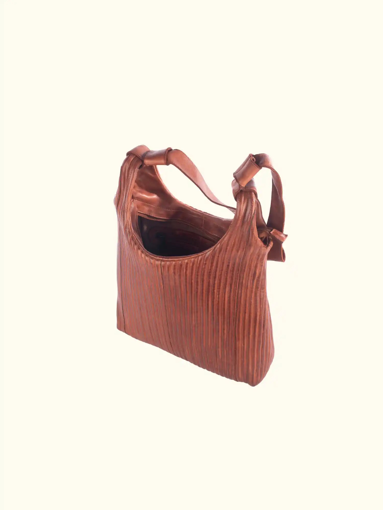 Camilla Washed Leather Shoulder Bag