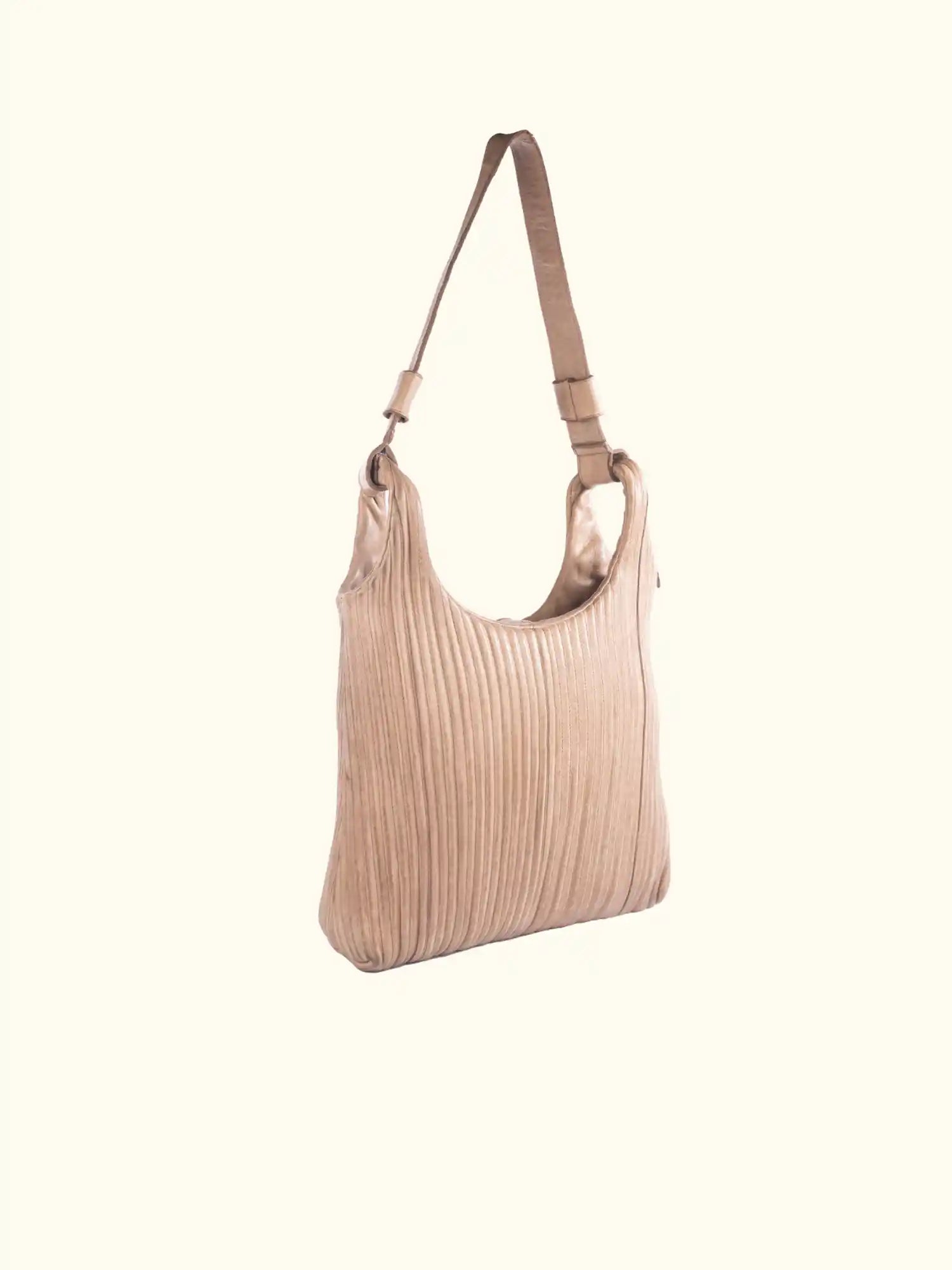 Camilla Washed Leather Shoulder Bag
