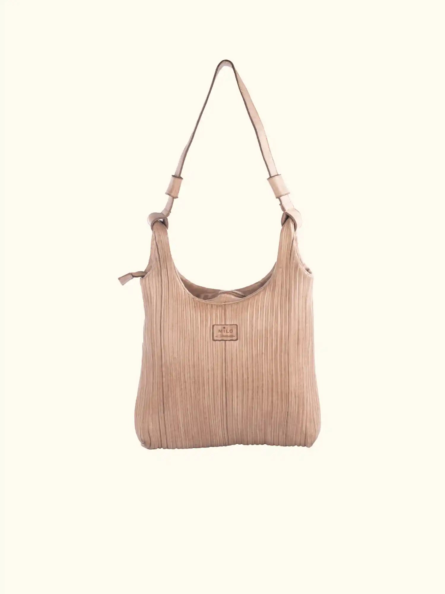 Camilla Washed Leather Shoulder Bag