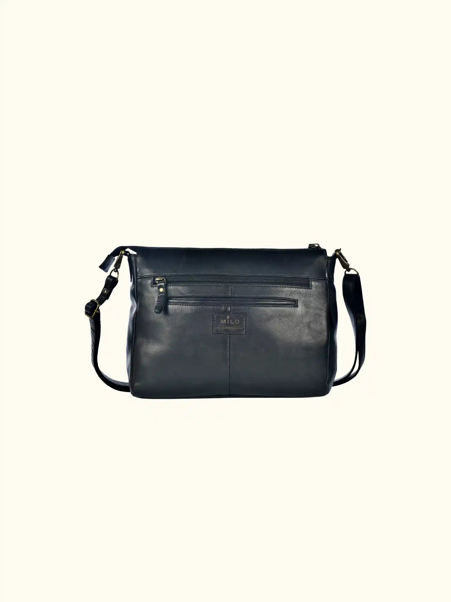 Emma Leather Crossbody with Woven Detail