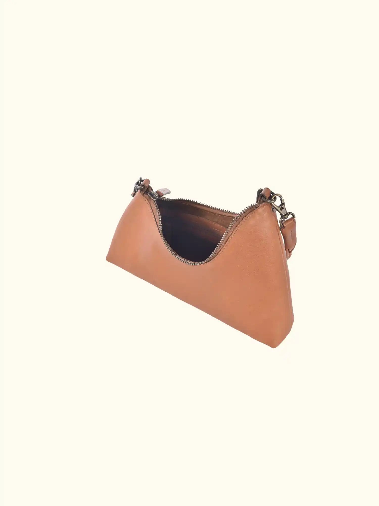 Velutto Washed Leather Shoulder Bag