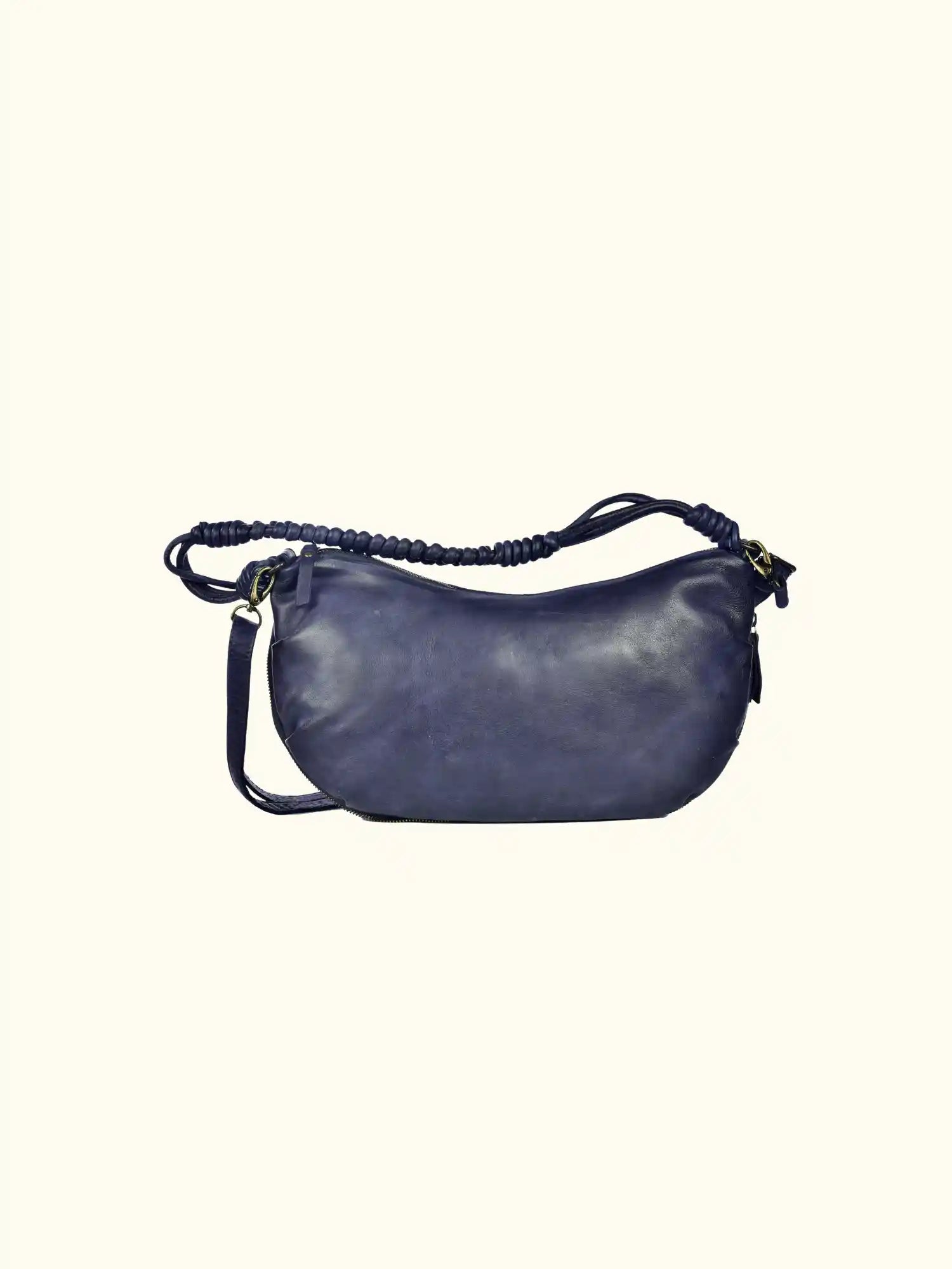 Luce Washed Leather Hobo Bag