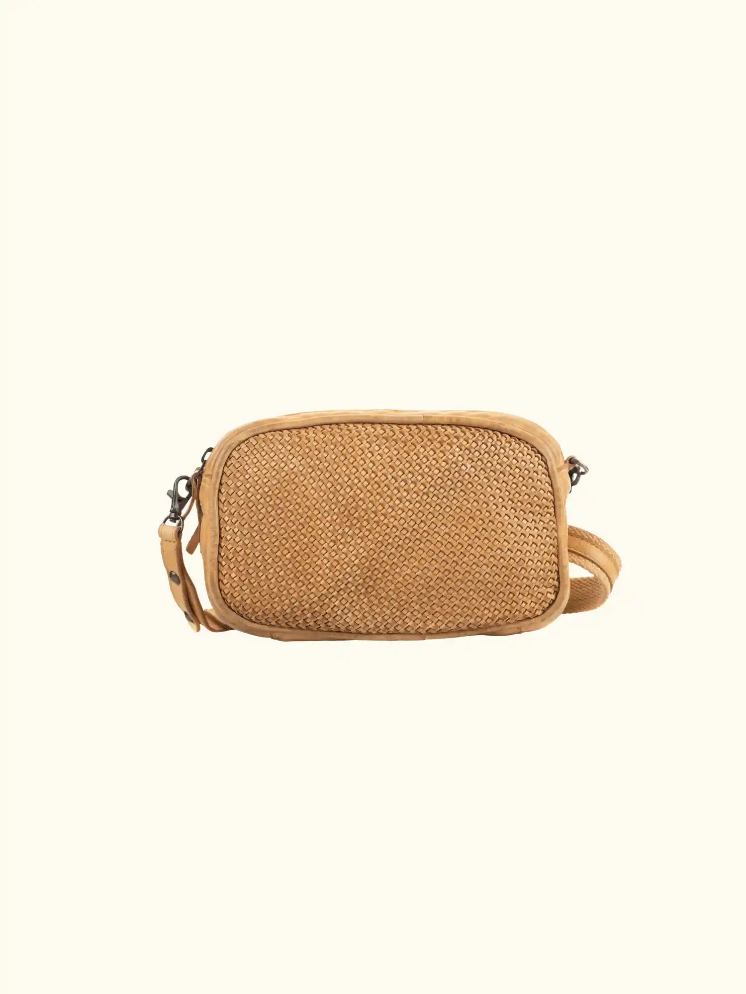 Gia Washed Leather Crossbody Bag