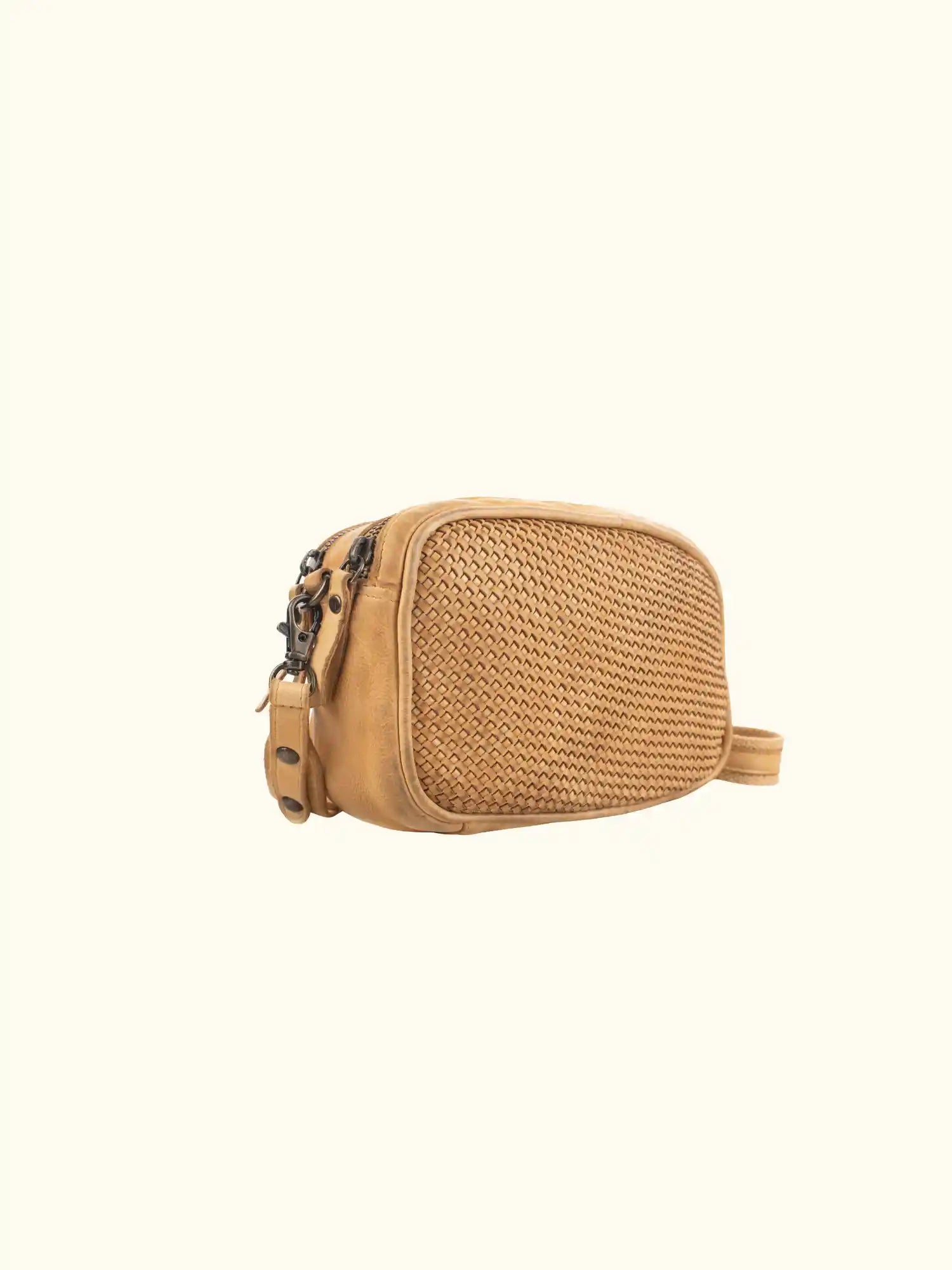 Gia Washed Leather Crossbody Bag