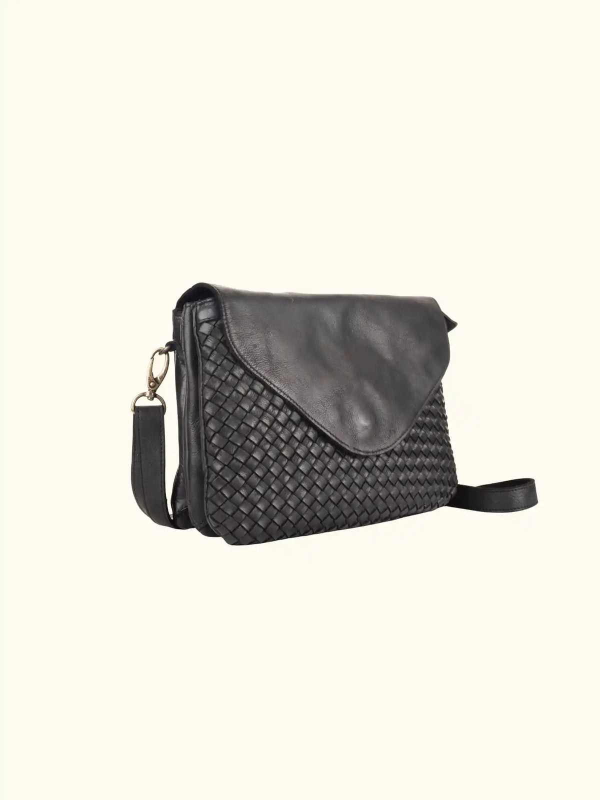 Amelie – Woven Leather Crossbody/Clutch