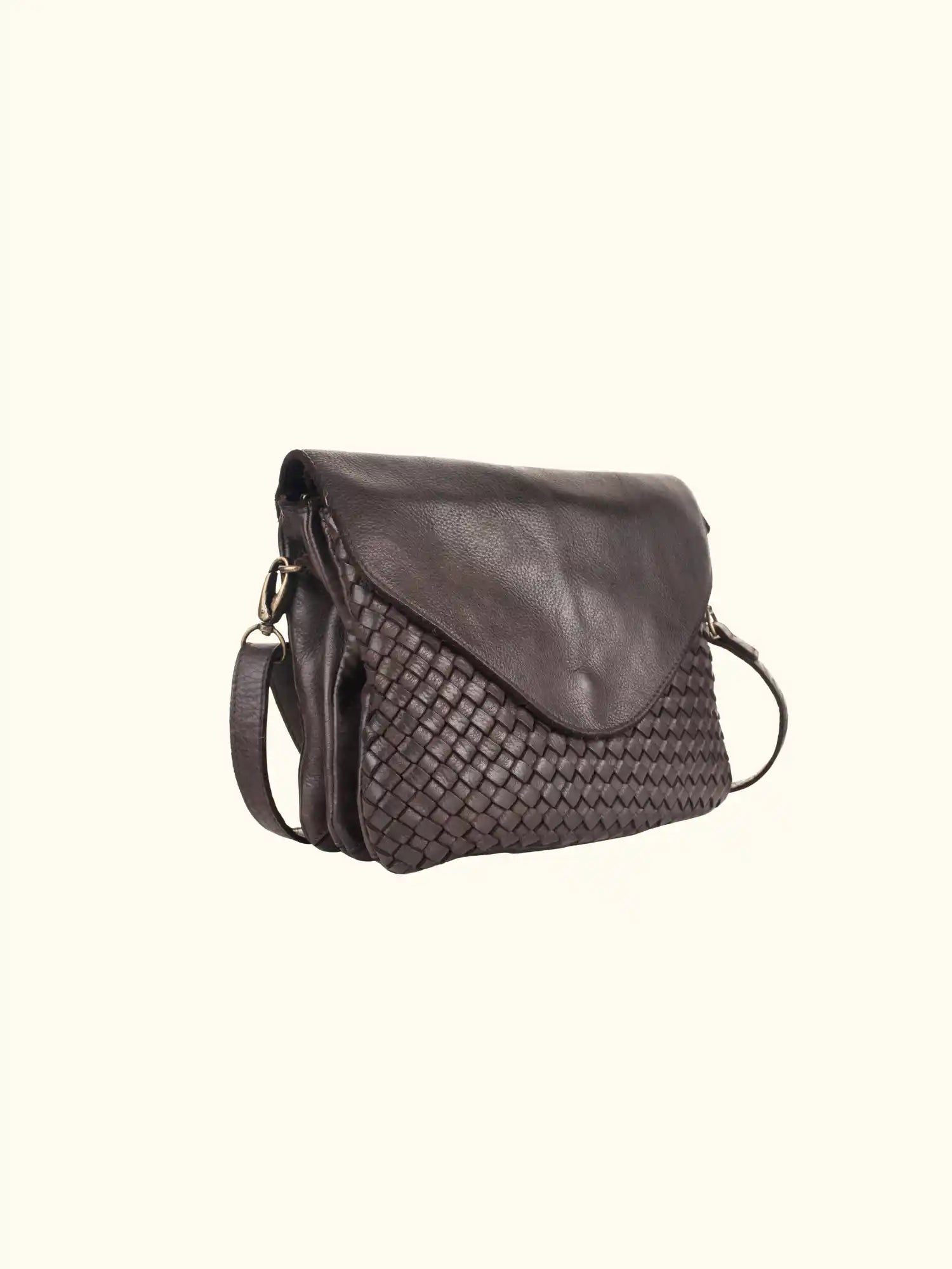 Amelie – Woven Leather Crossbody/Clutch
