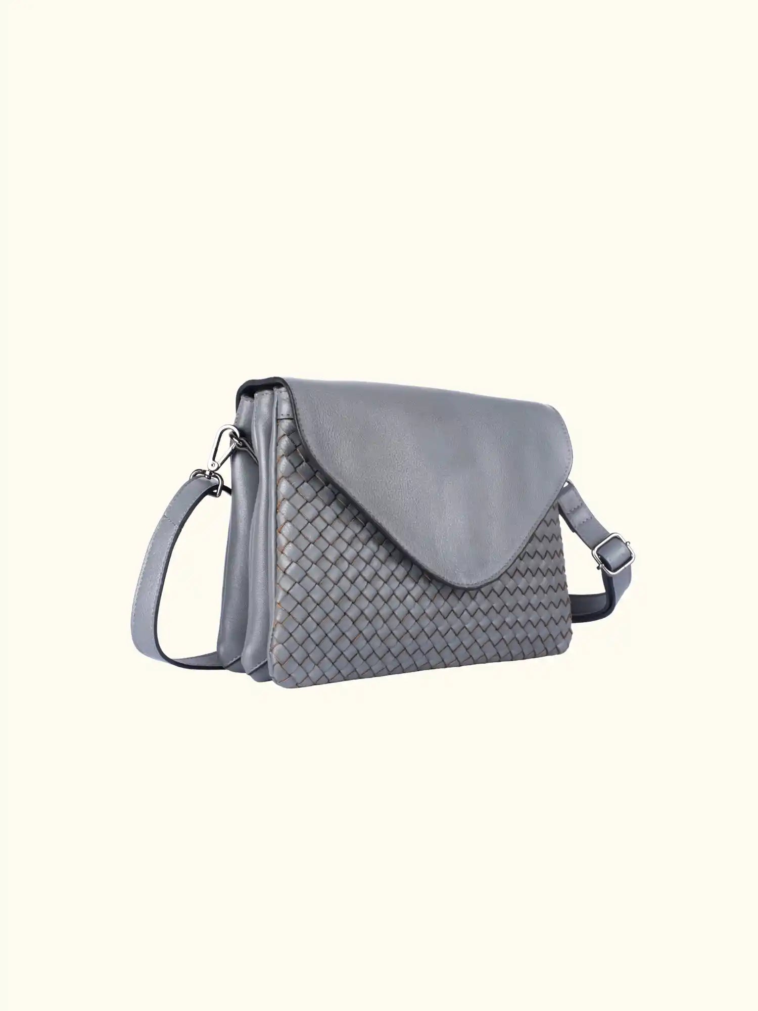 Amelie – Woven Leather Crossbody/Clutch