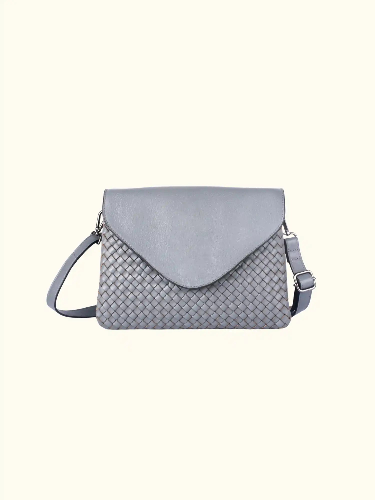 Amelie – Woven Leather Crossbody/Clutch
