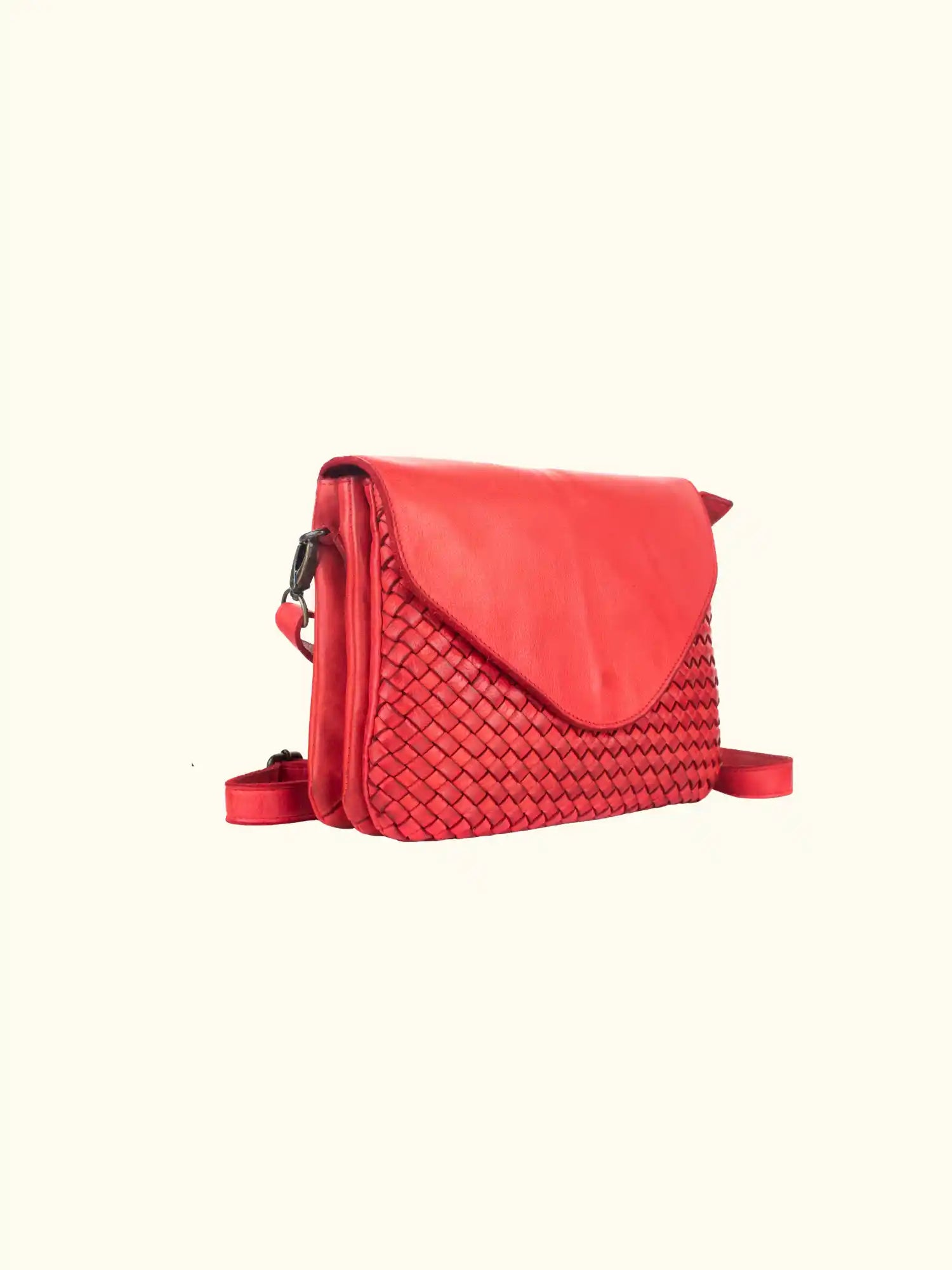Amelie – Woven Leather Crossbody/Clutch