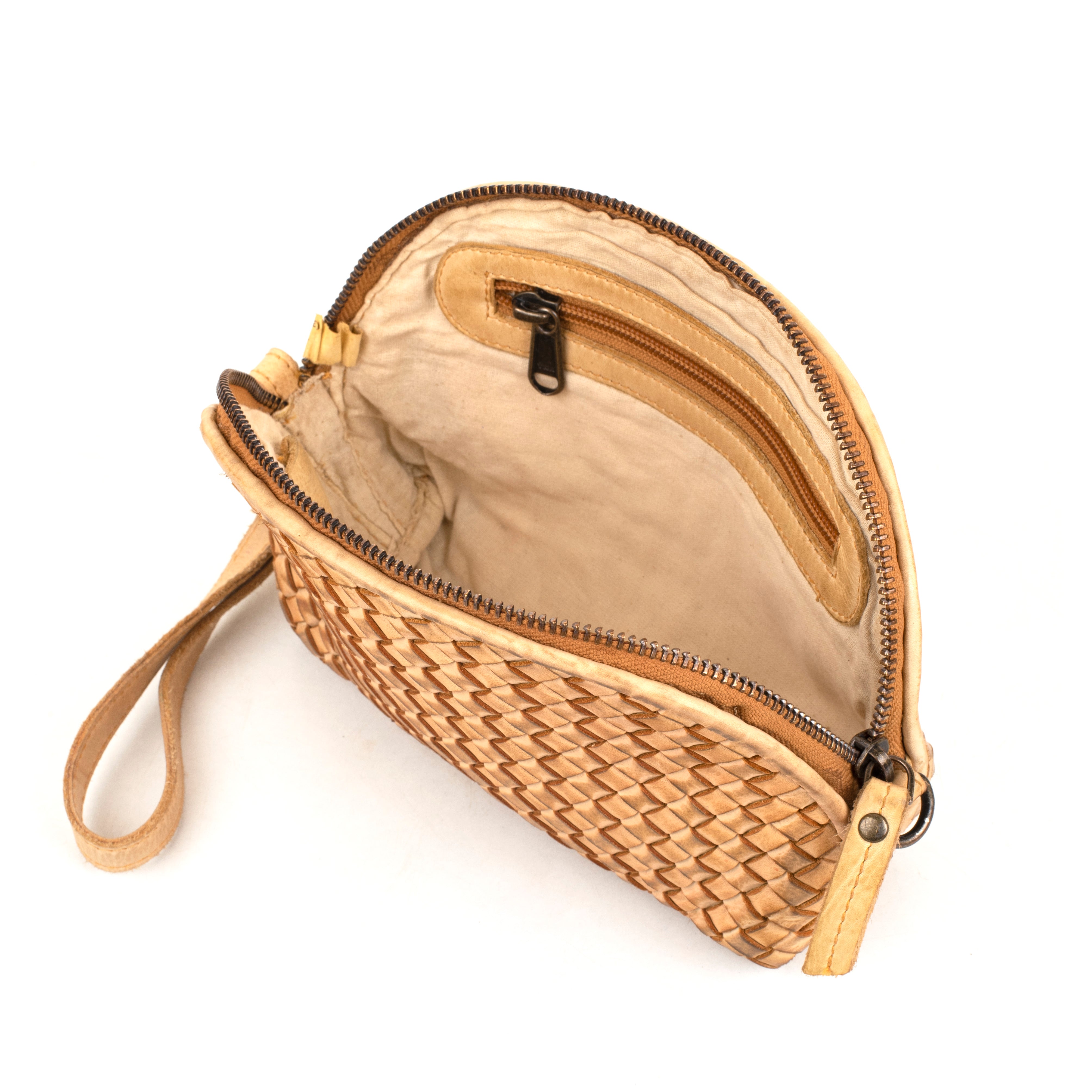 Elodie Cosmetic Pouch - Washed Leather