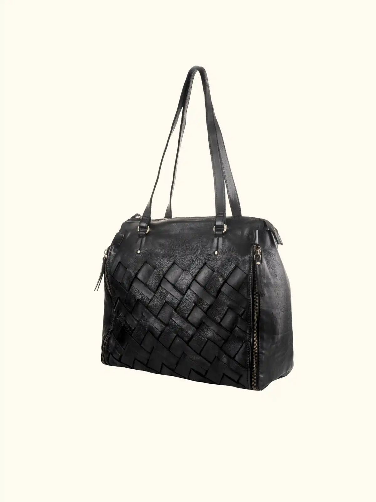 Adil Washed Leather Handbag