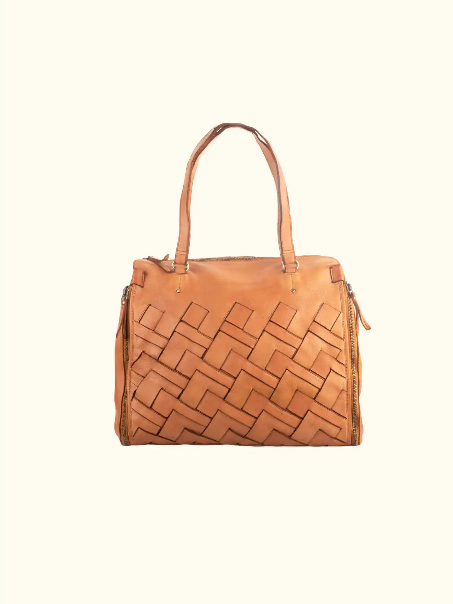 Adil Washed Leather Handbag