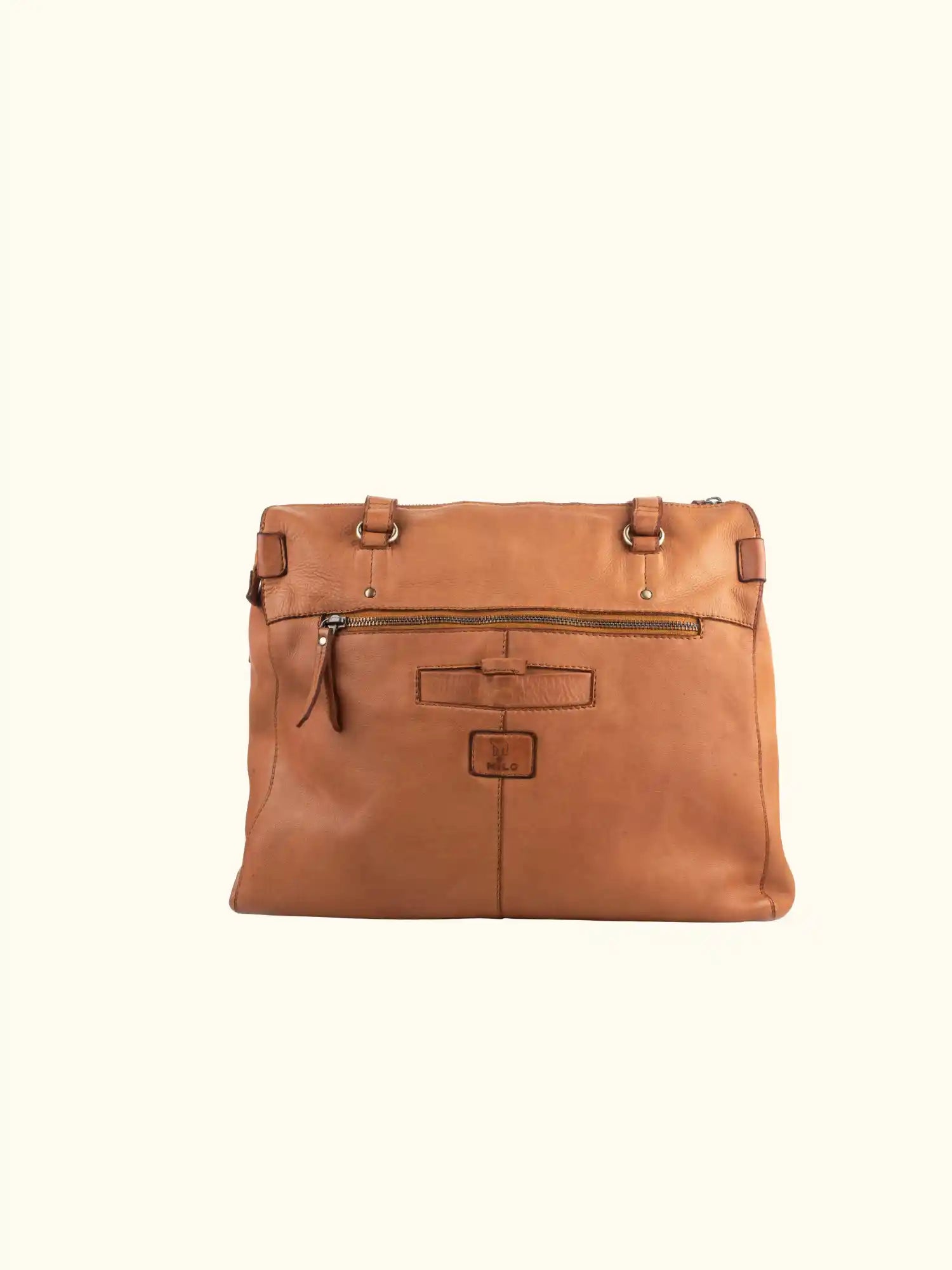Adil Washed Leather Handbag