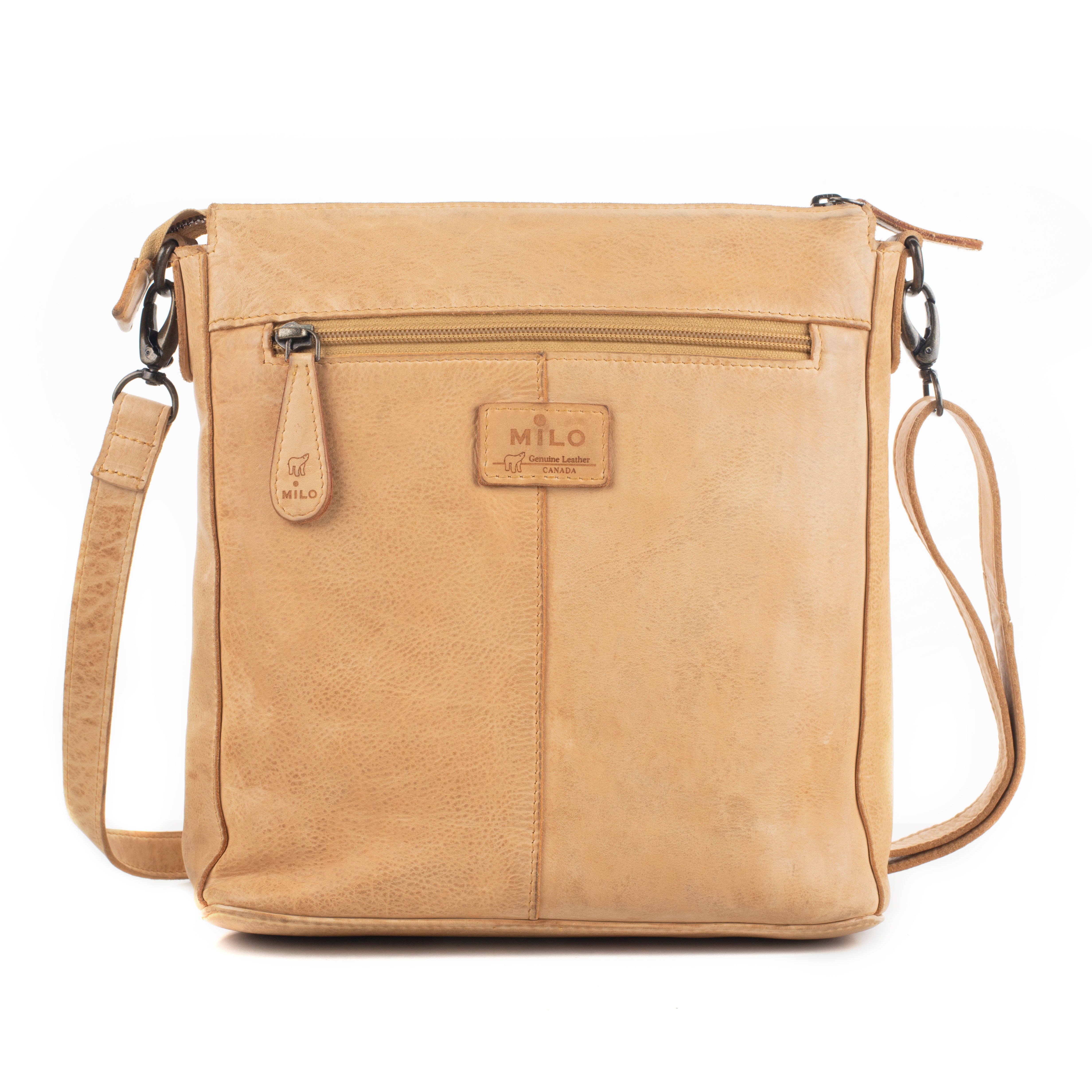Luna Messenger Bag – Washed Leather