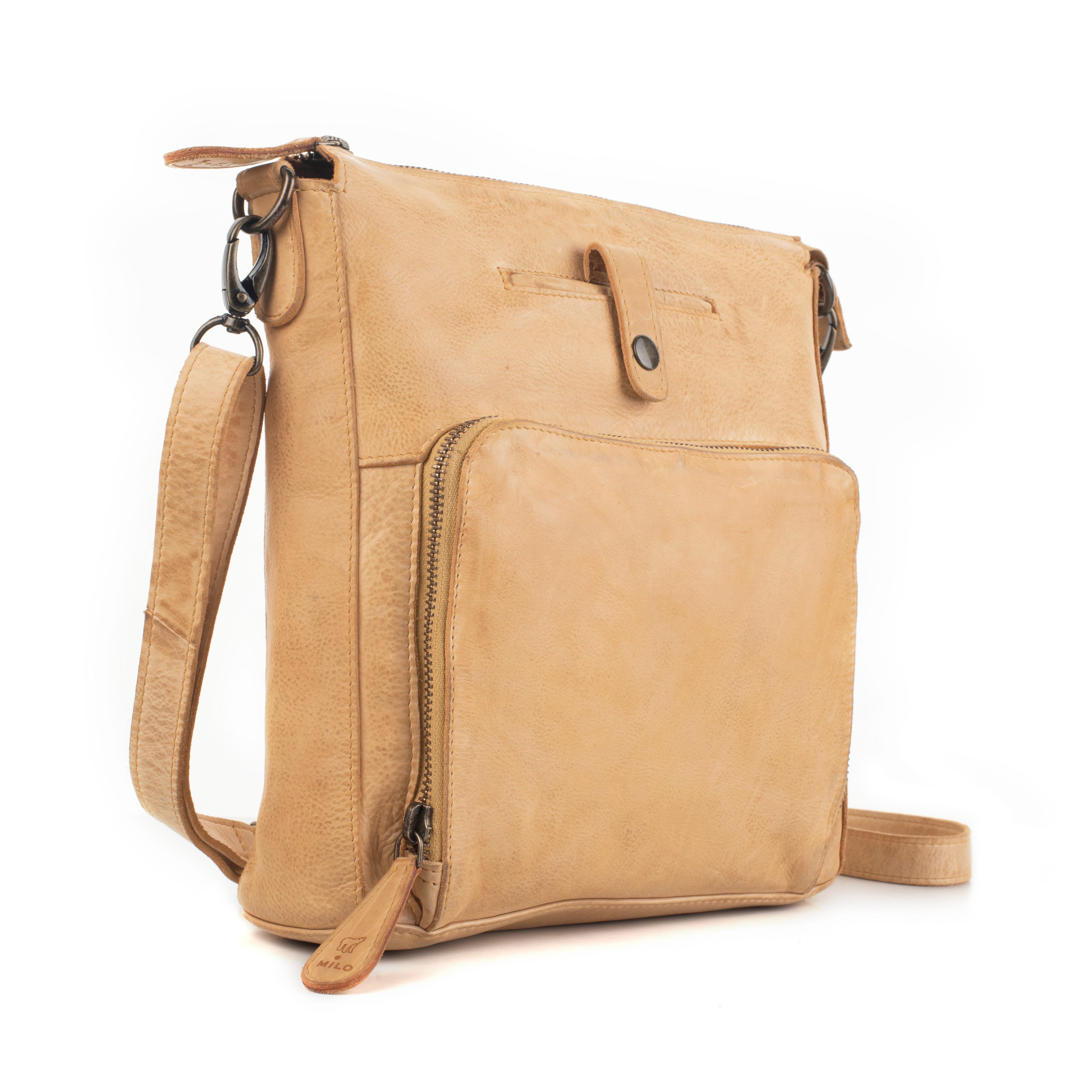 Luna Messenger Bag – Washed Leather