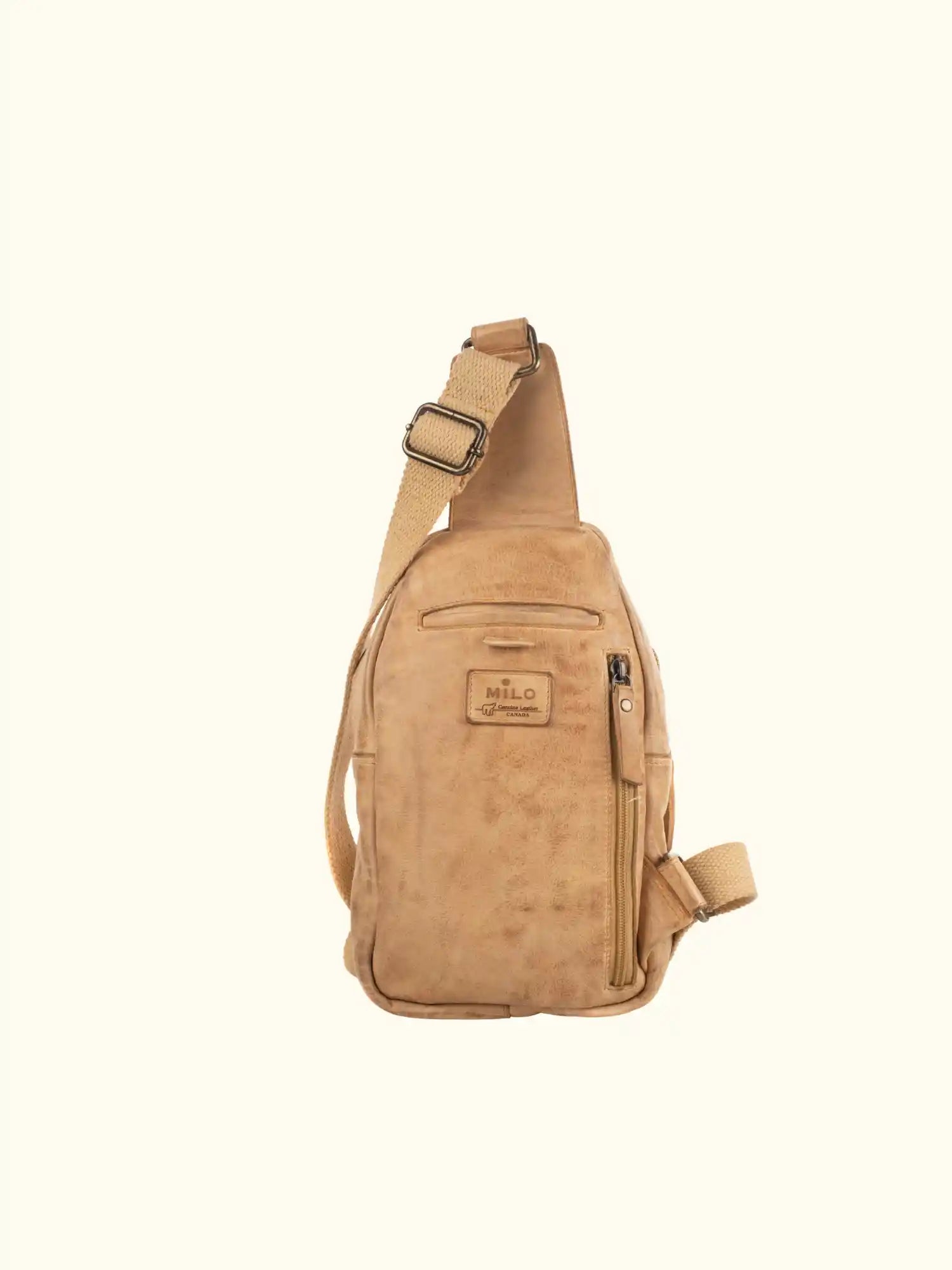 Martina Washed Leather Sling Backpack – Expressionsmilo