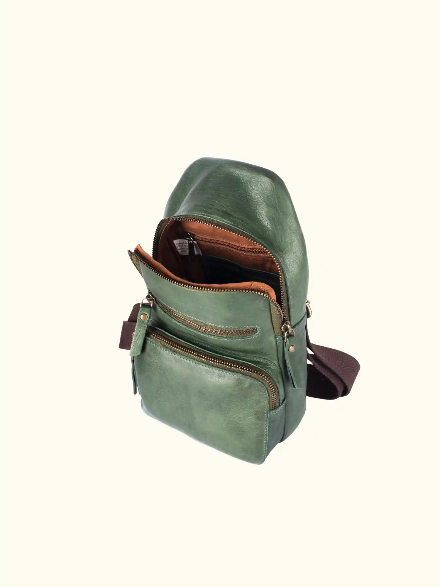 Martina Washed Leather Sling Backpack