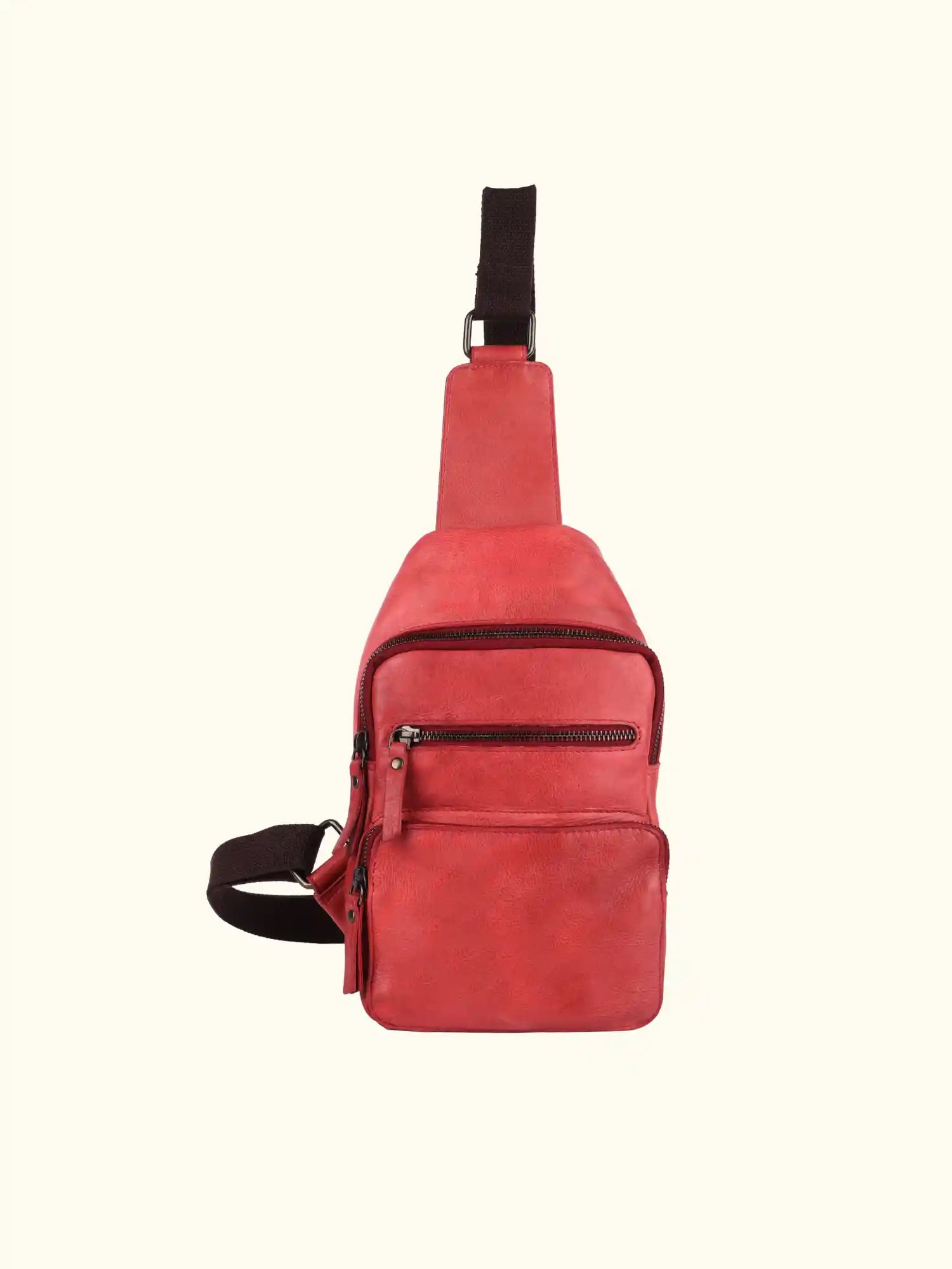 Martina Washed Leather Sling Backpack – Expressionsmilo