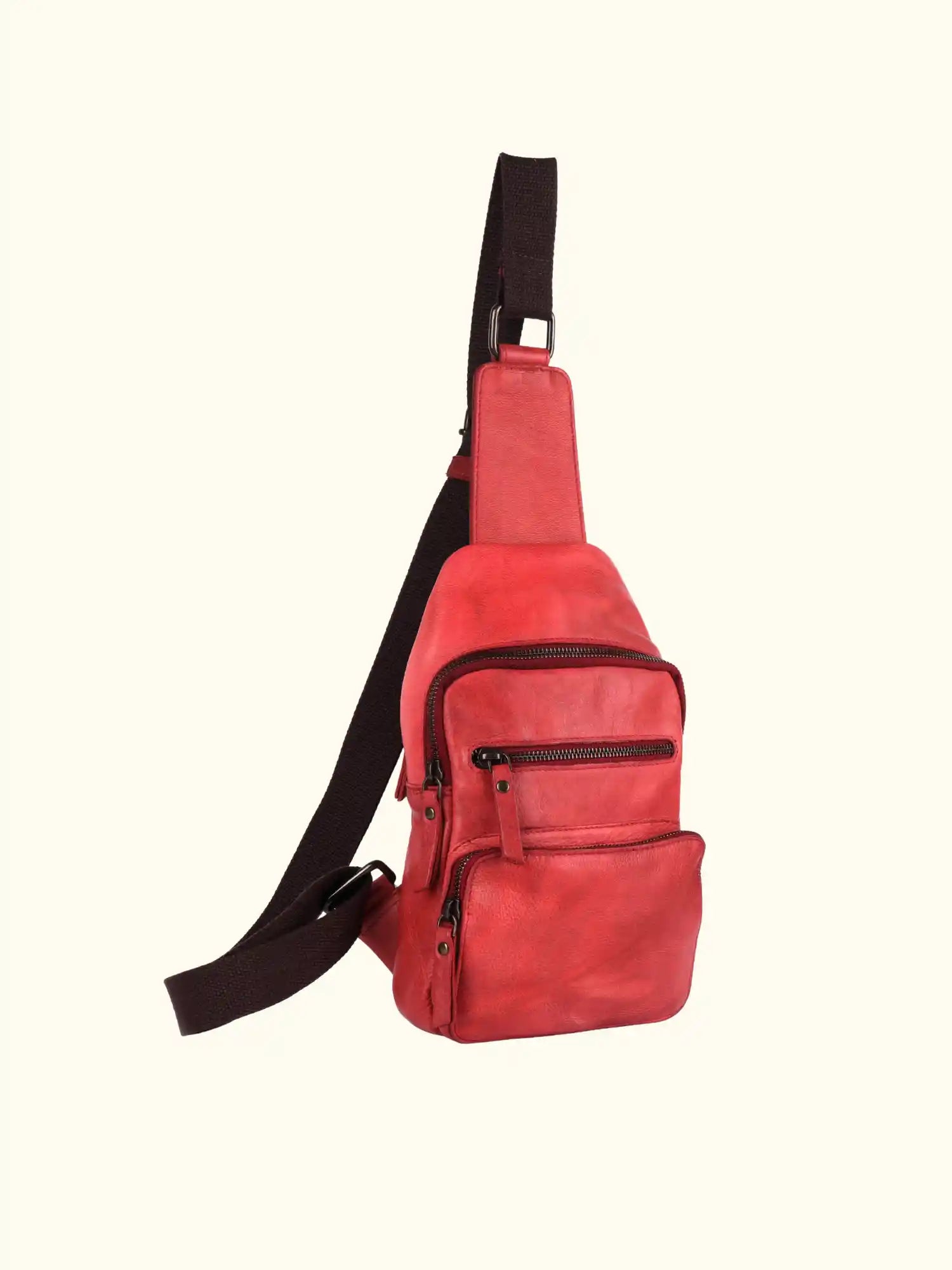 Martina Washed Leather Sling Backpack