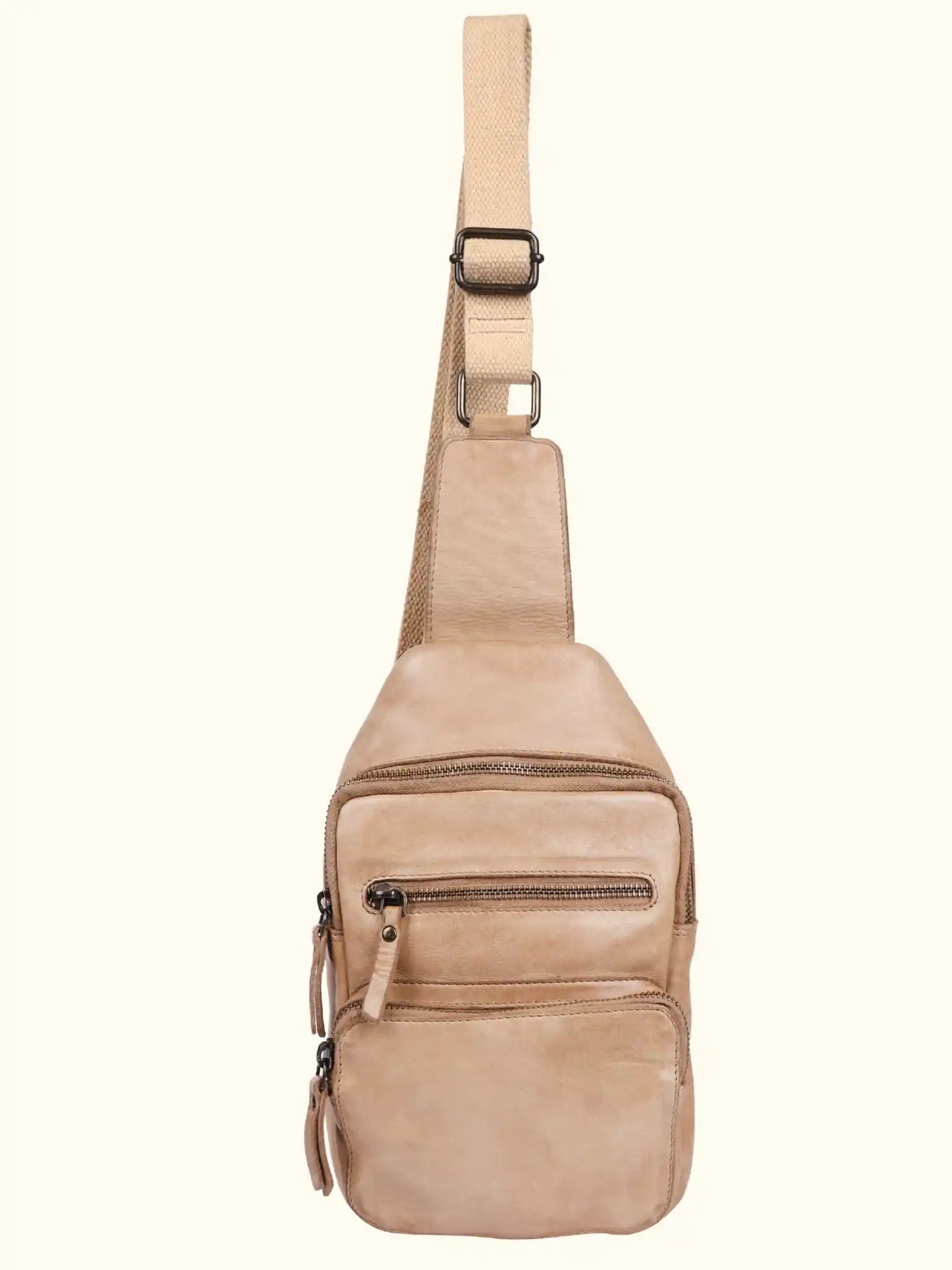 Martina Washed Leather Sling Backpack – Expressionsmilo