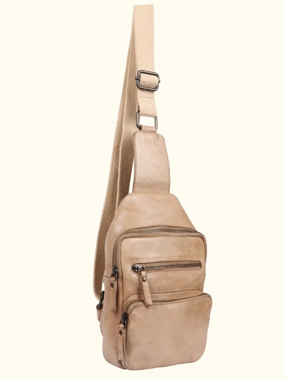 Martina Washed Leather Sling Backpack – Expressionsmilo