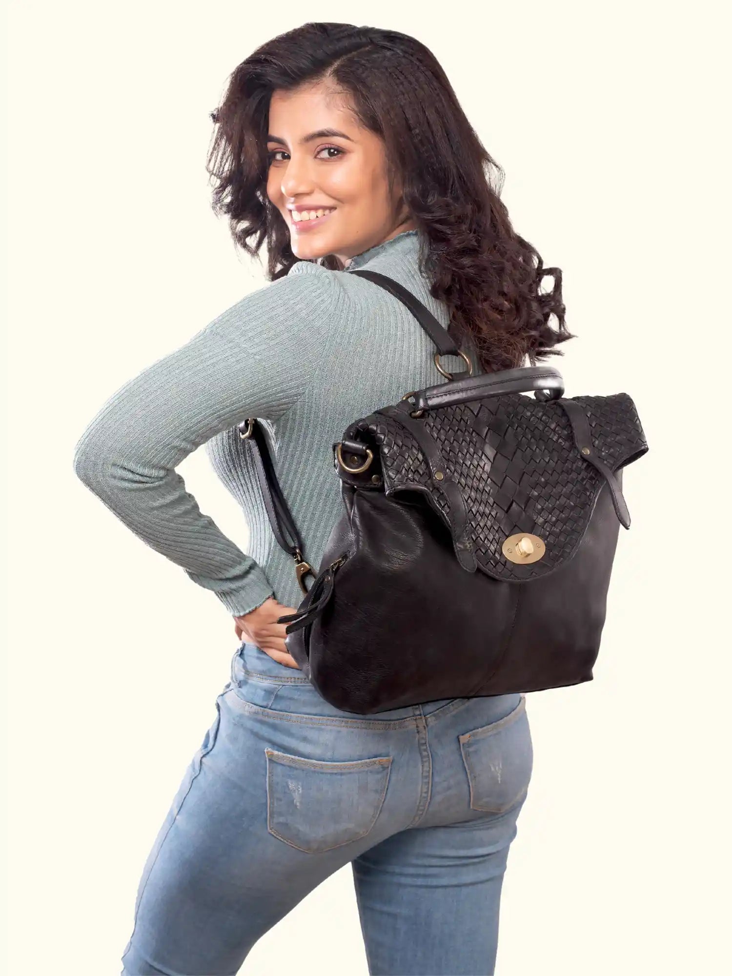 Nelson Washed Leather Backpack