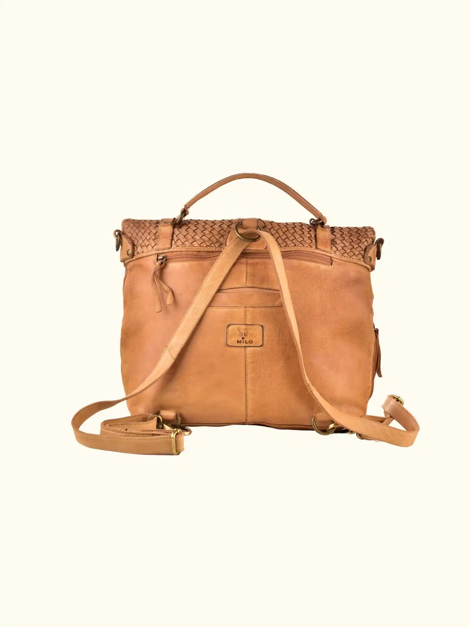 Nelson Washed Leather Backpack