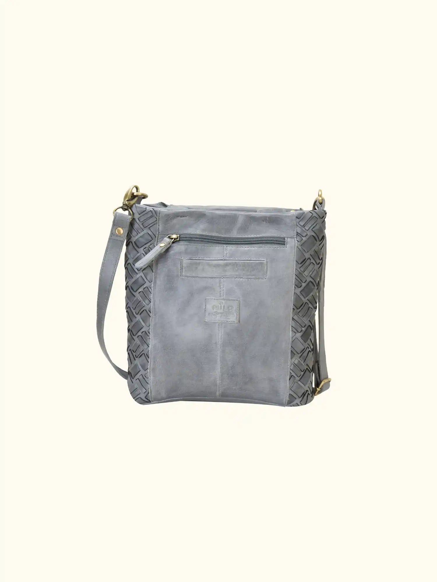 Lacq Washed Leather Crossbody Bag
