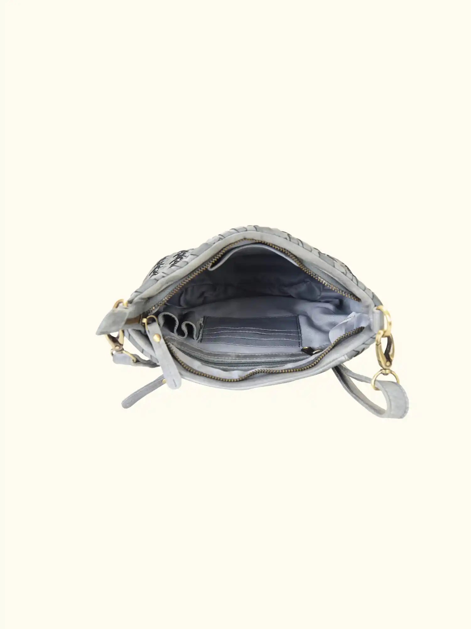 Lacq Washed Leather Crossbody Bag