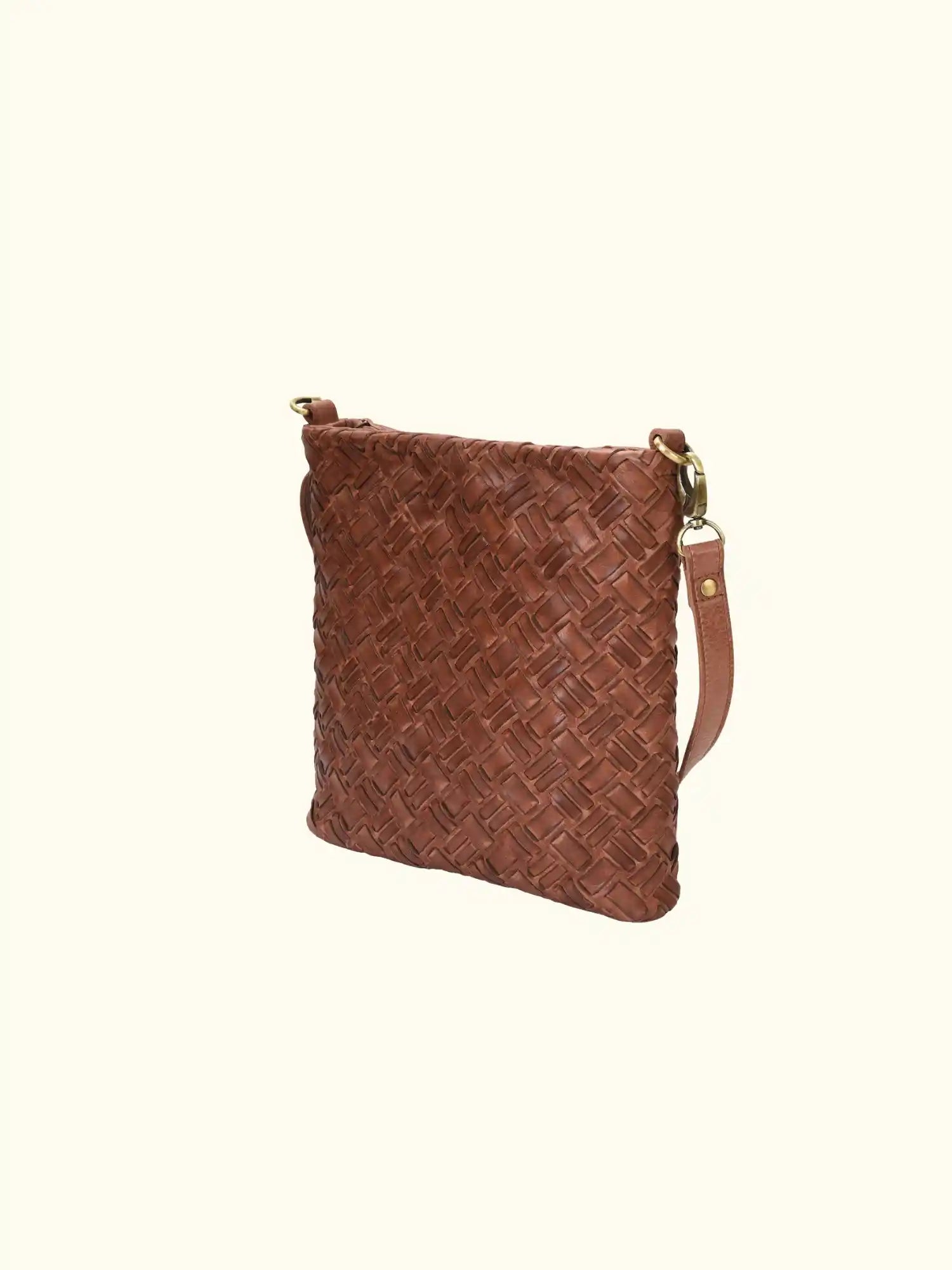 Lacq Washed Leather Crossbody Bag