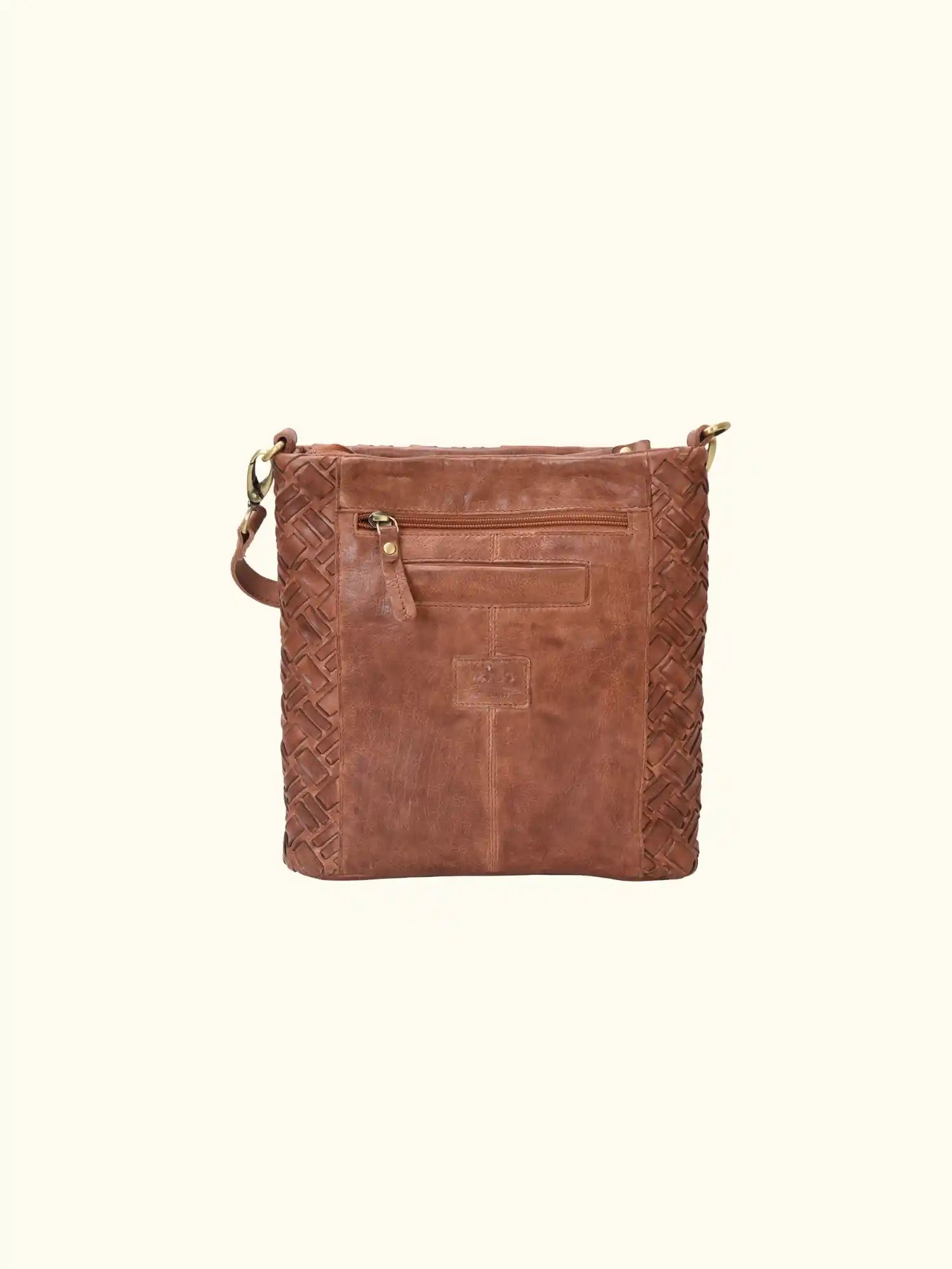 Lacq Washed Leather Crossbody Bag
