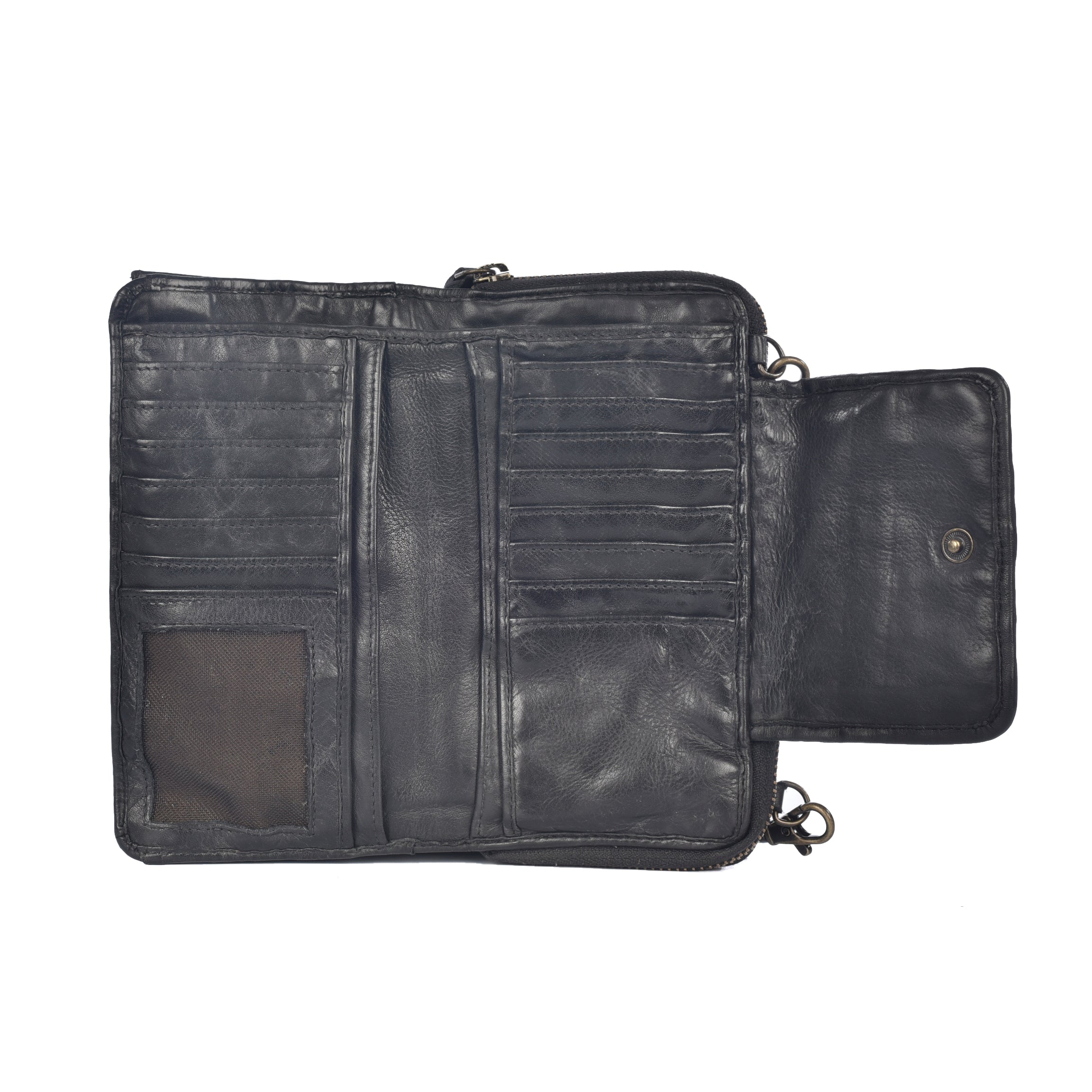 LUSSO Washed Leather Wallet