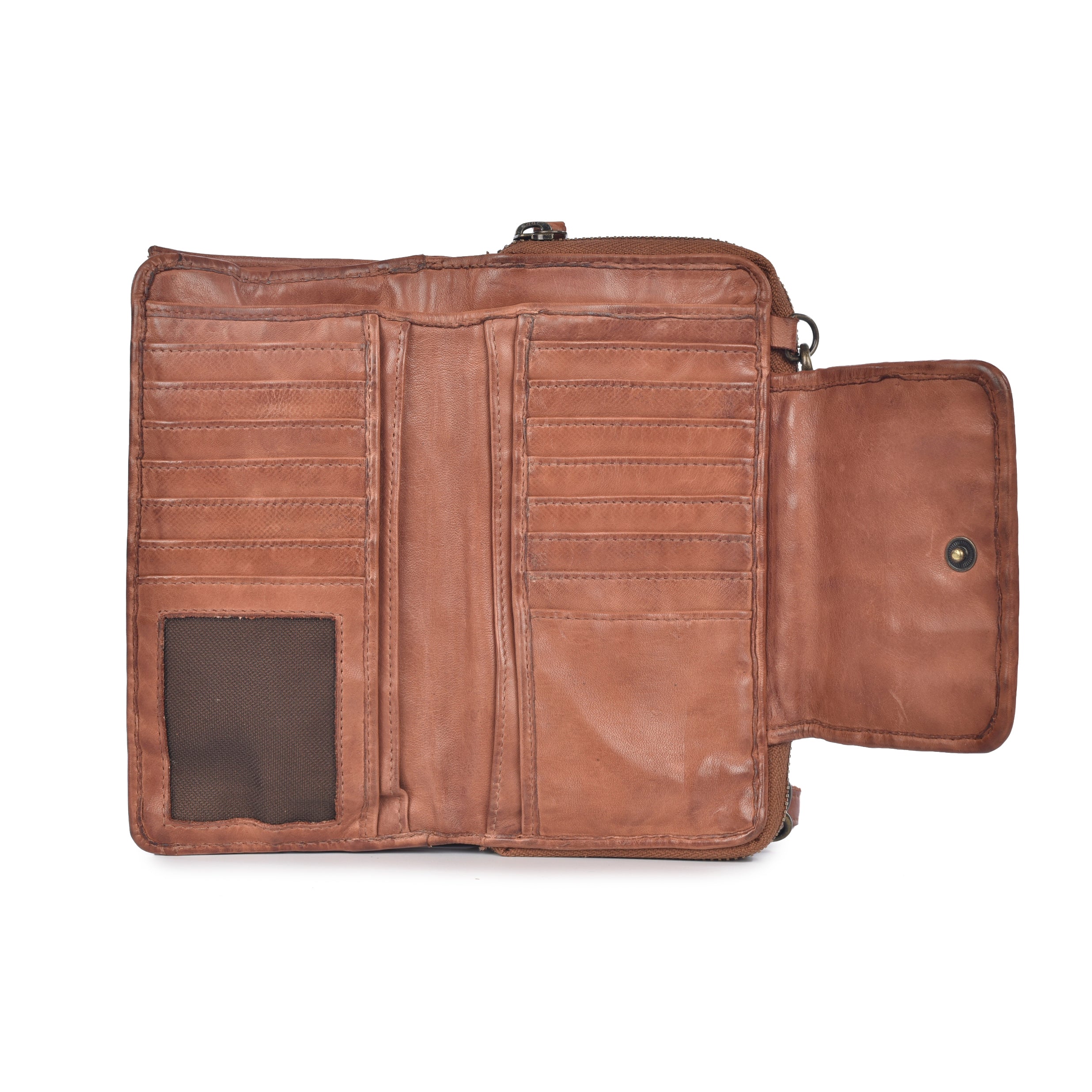 LUSSO Washed Leather Wallet