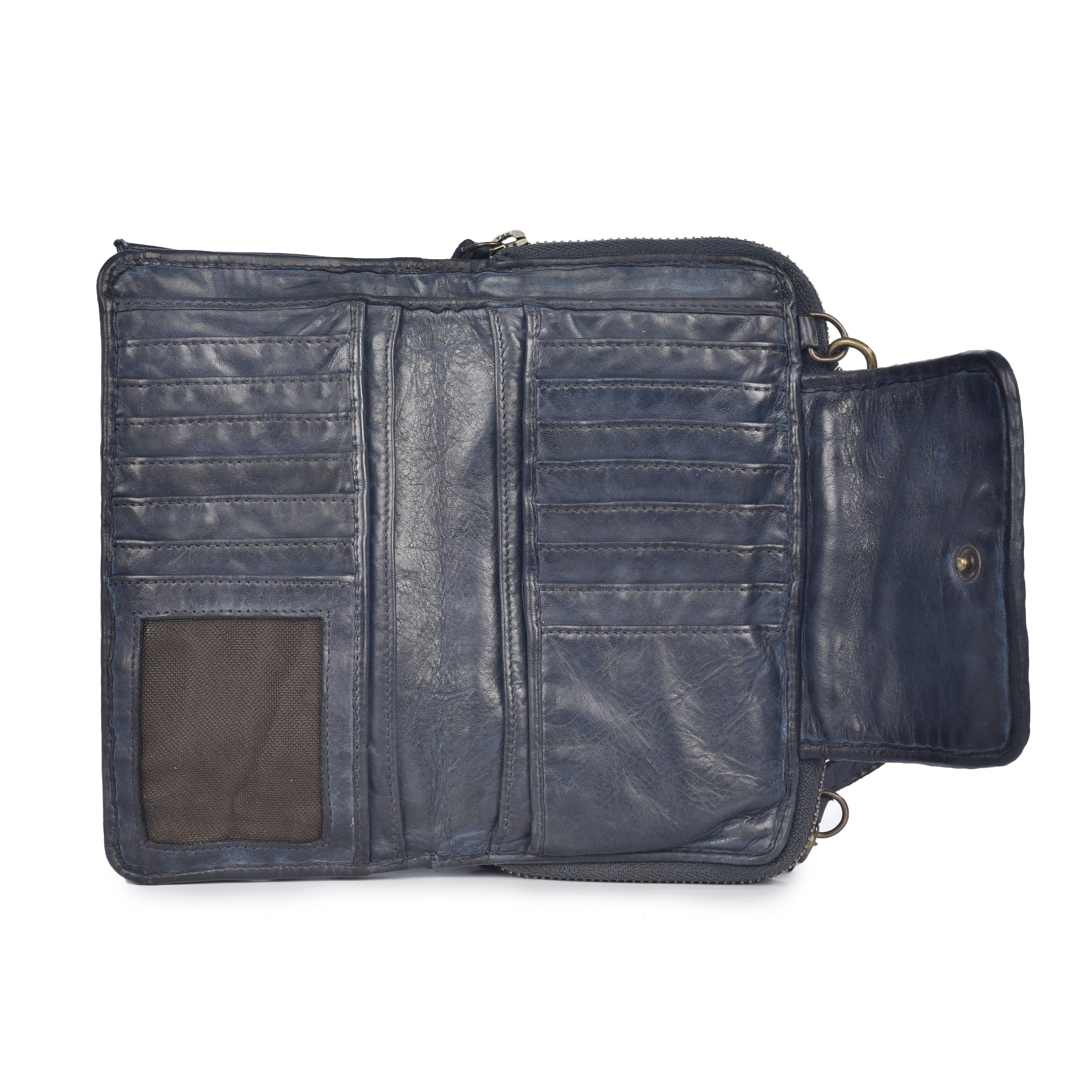 LUSSO Washed Leather Wallet