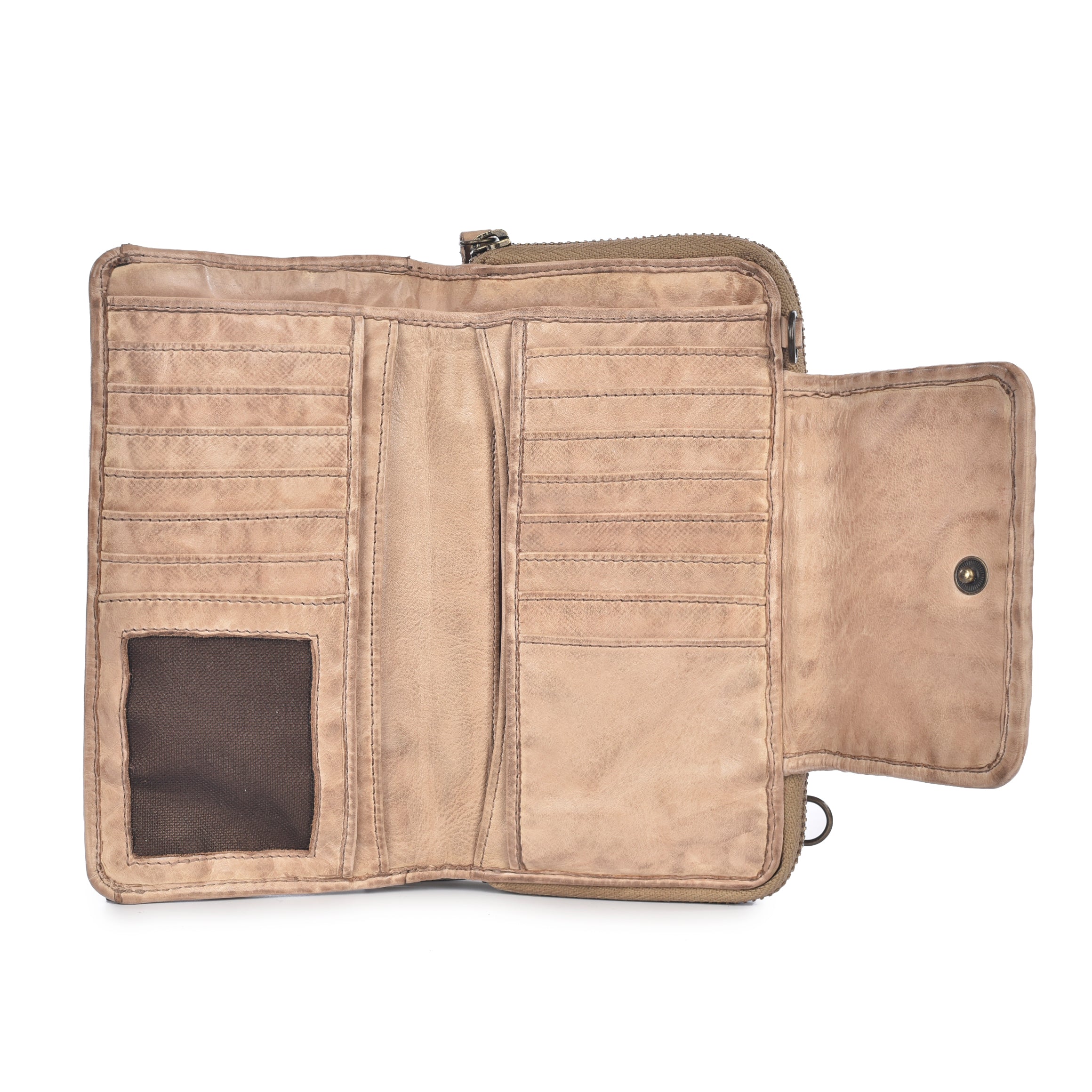 LUSSO Washed Leather Wallet