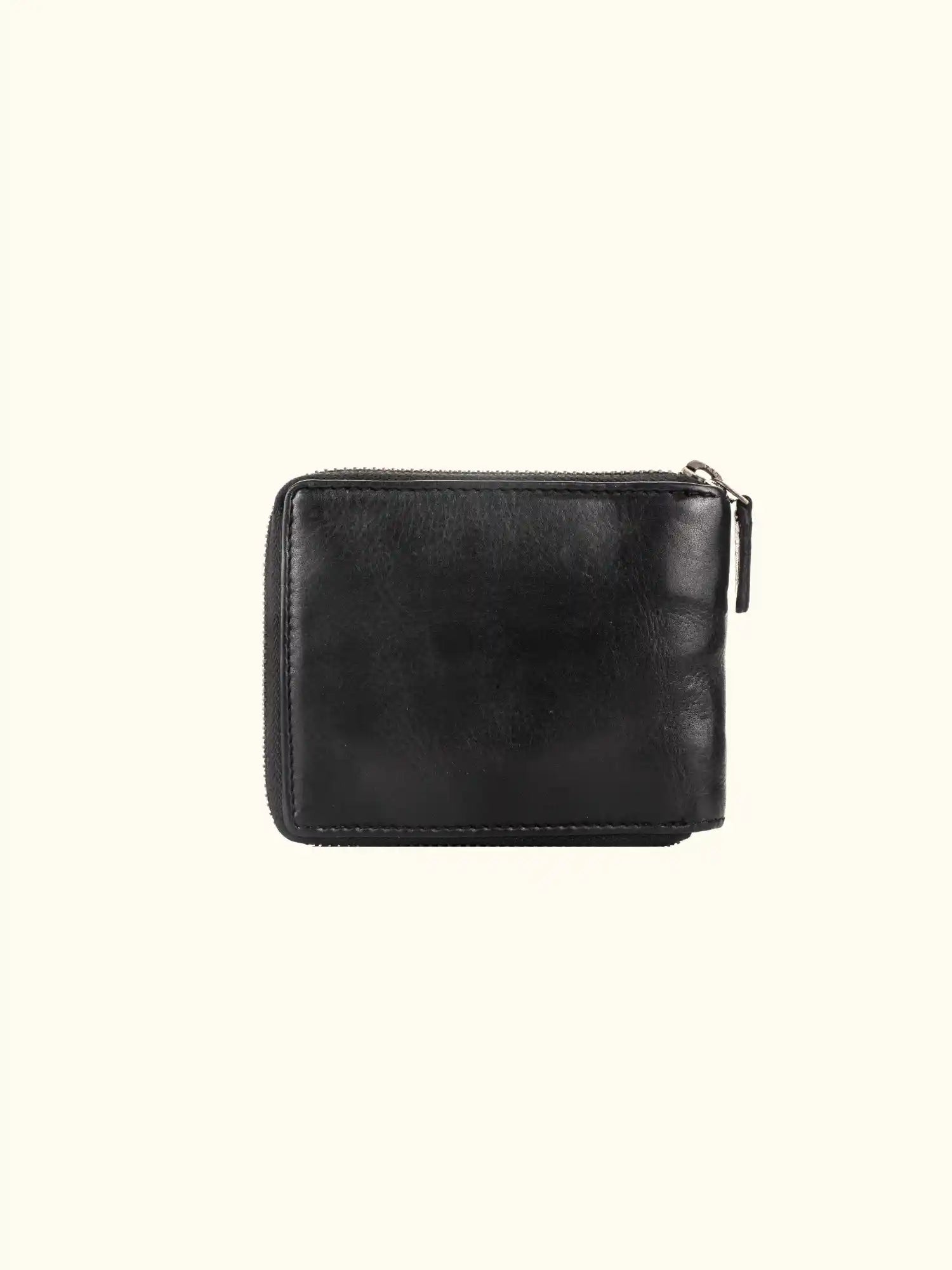 Balta Black Washed Leather Wallet