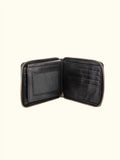Balta Black Washed Leather Wallet